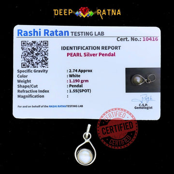 Pearl Silver Pendent (2.64 Gram) - Deep Ratna