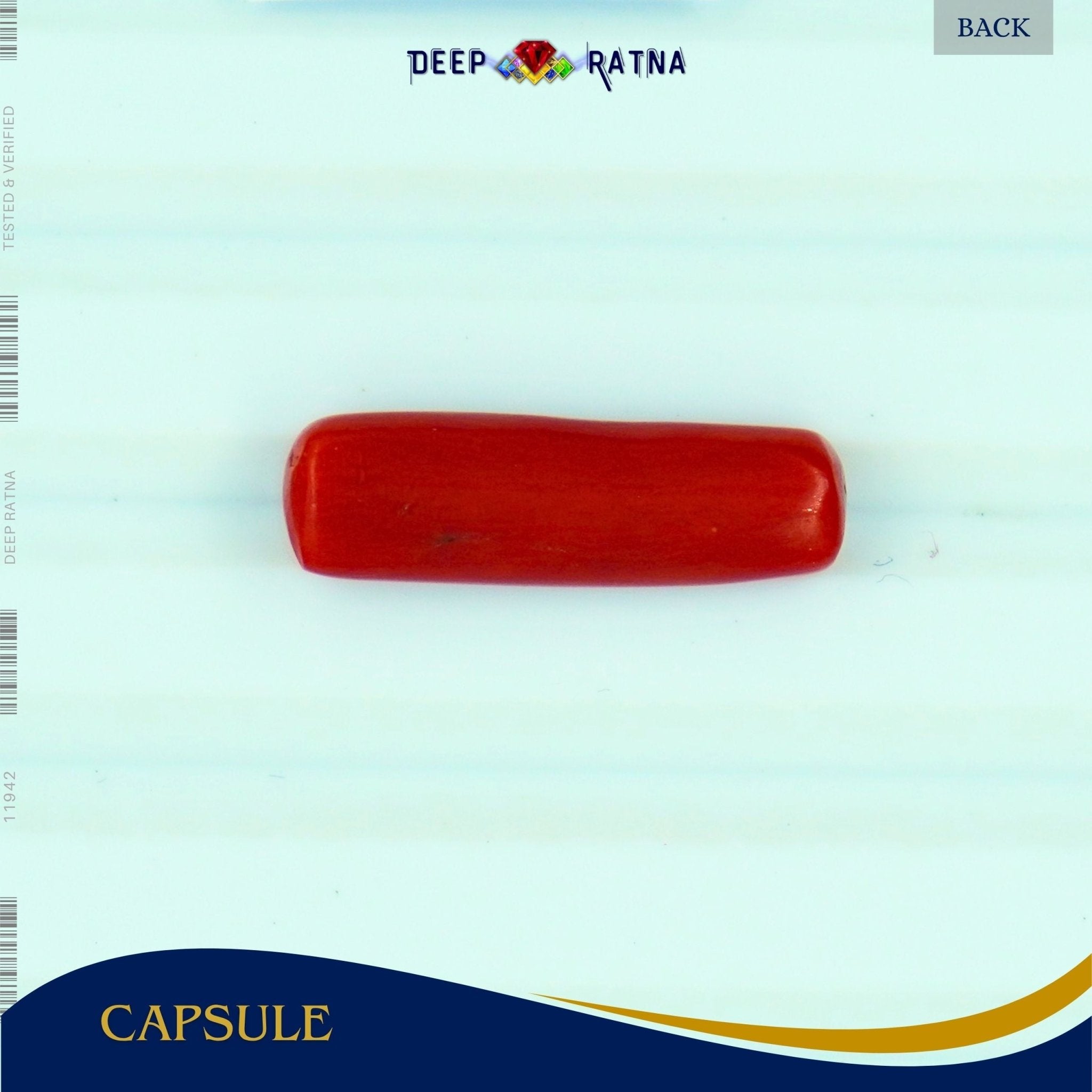 Red Coral 3.96 Carat (Italian) - Deep Ratna