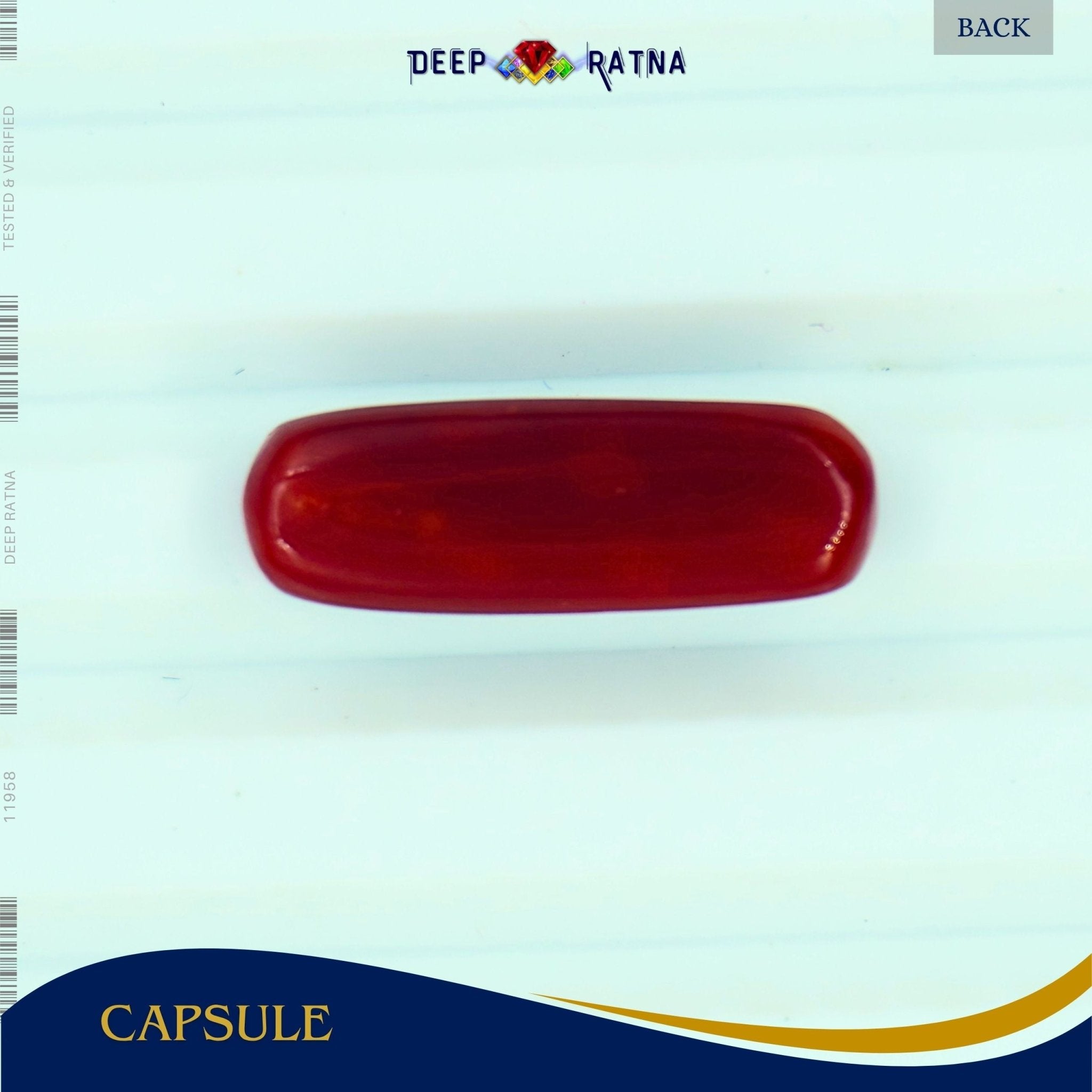 Red Coral 5.02 Carat (Italian) - Deep Ratna