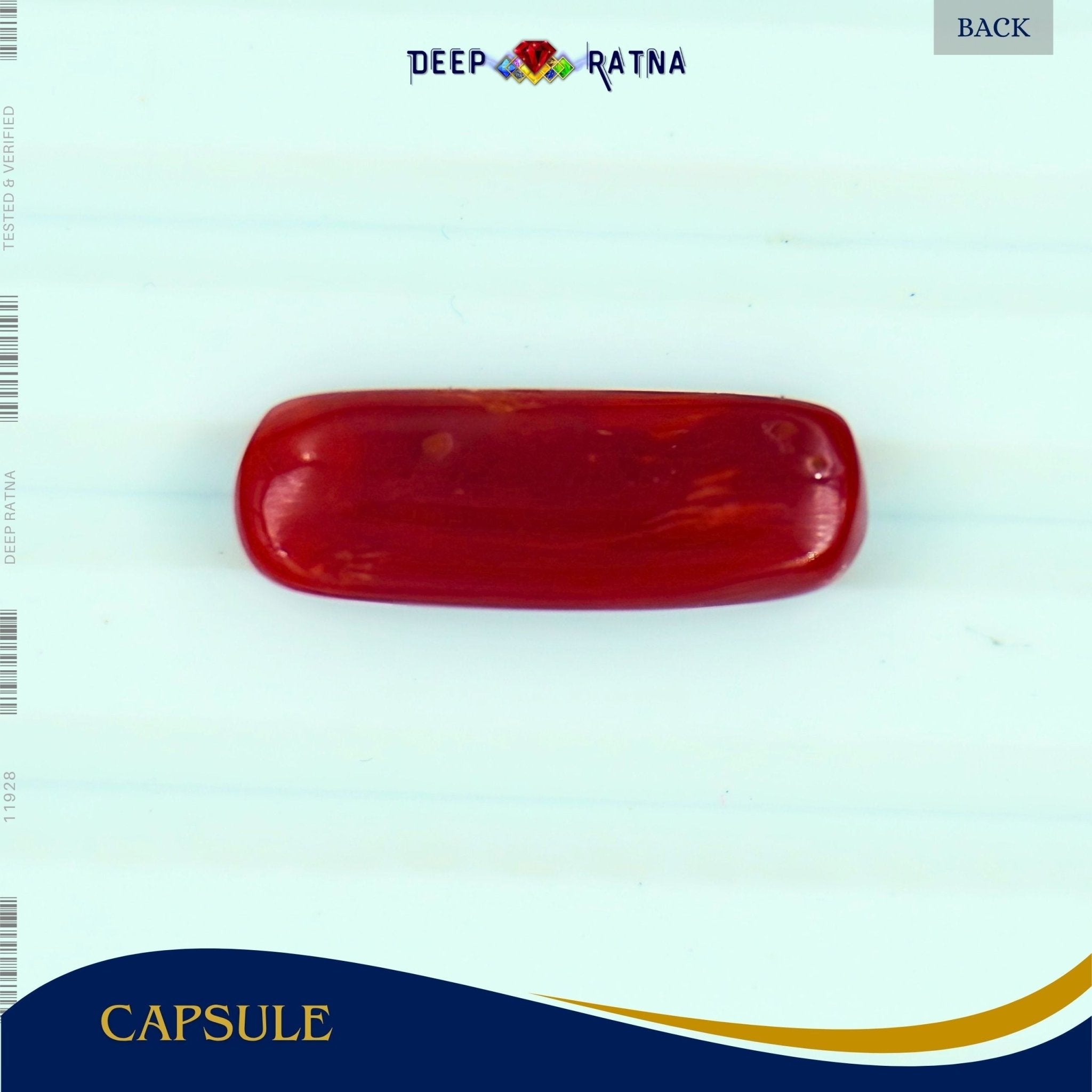 Red Coral 5.44 Carat (Italian) - Deep Ratna