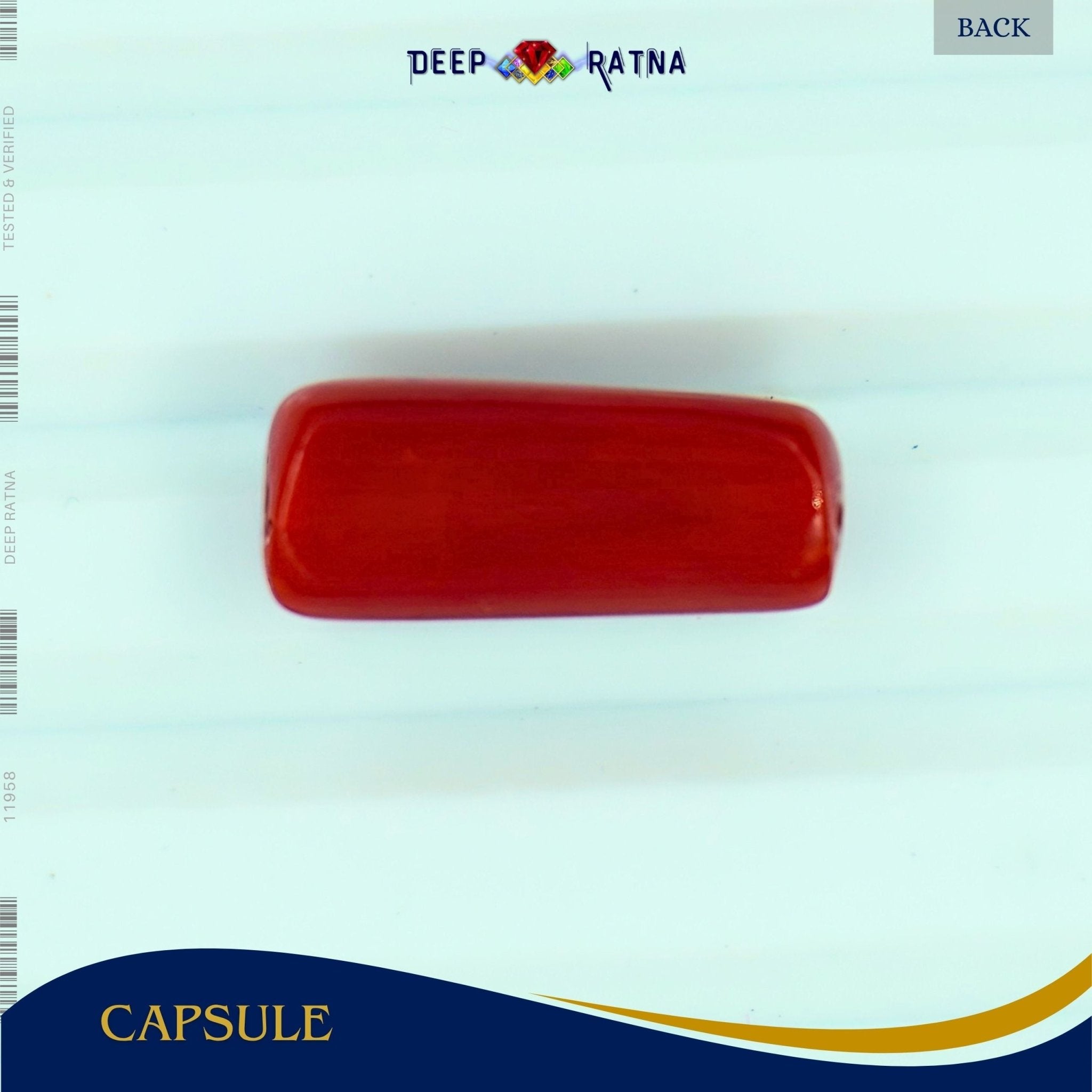 Red Coral 5.47 Carat (Italian) - Deep Ratna