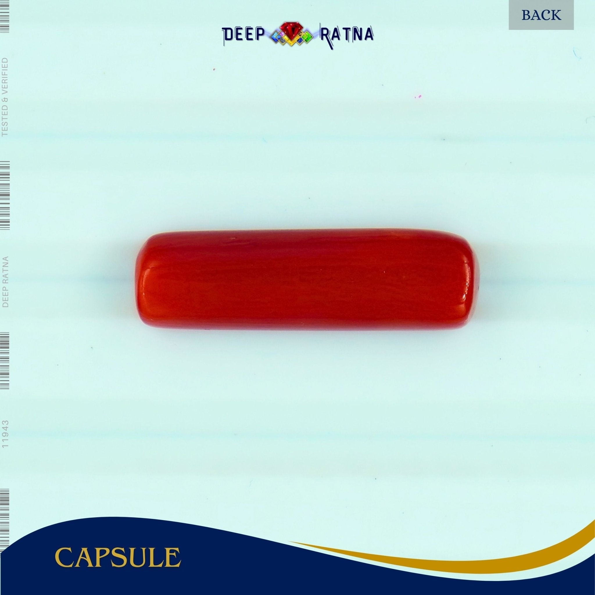 Red Coral 5.68 Carat (Italian) - Deep Ratna