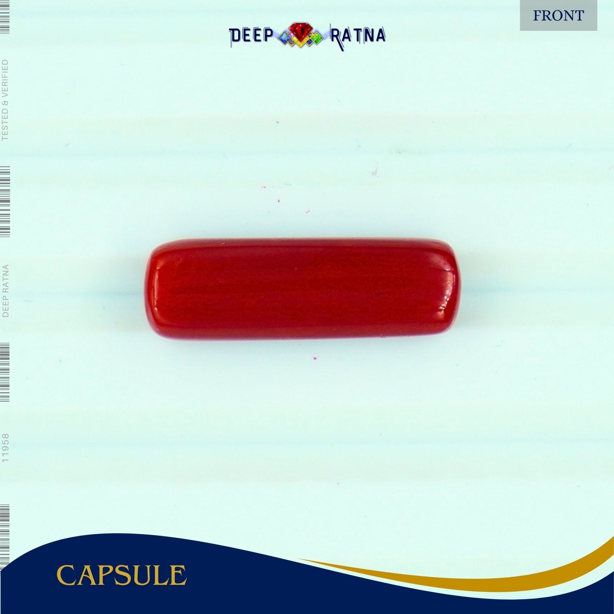 Red Coral 5.87 Carat (Italian) - Deep Ratna