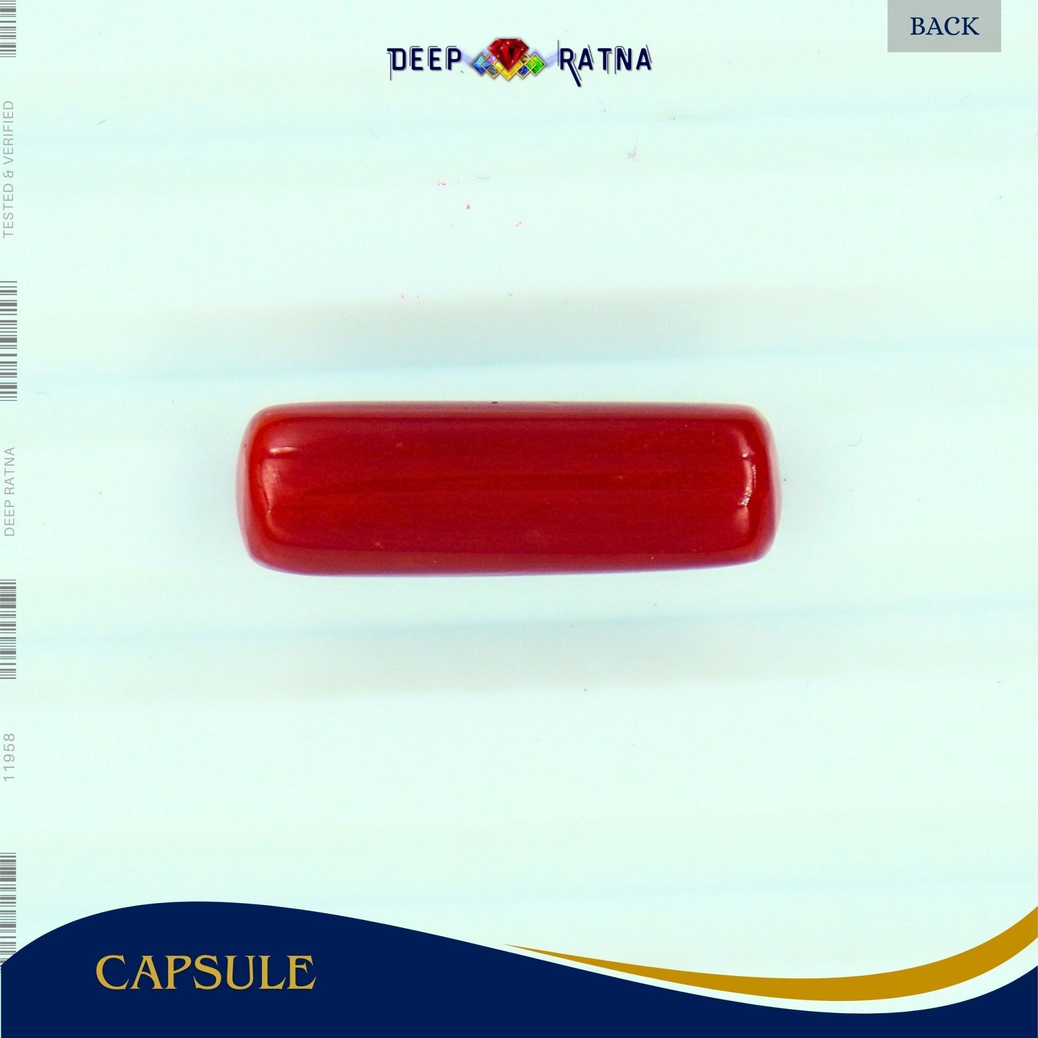 Red Coral 5.87 Carat (Italian) - Deep Ratna