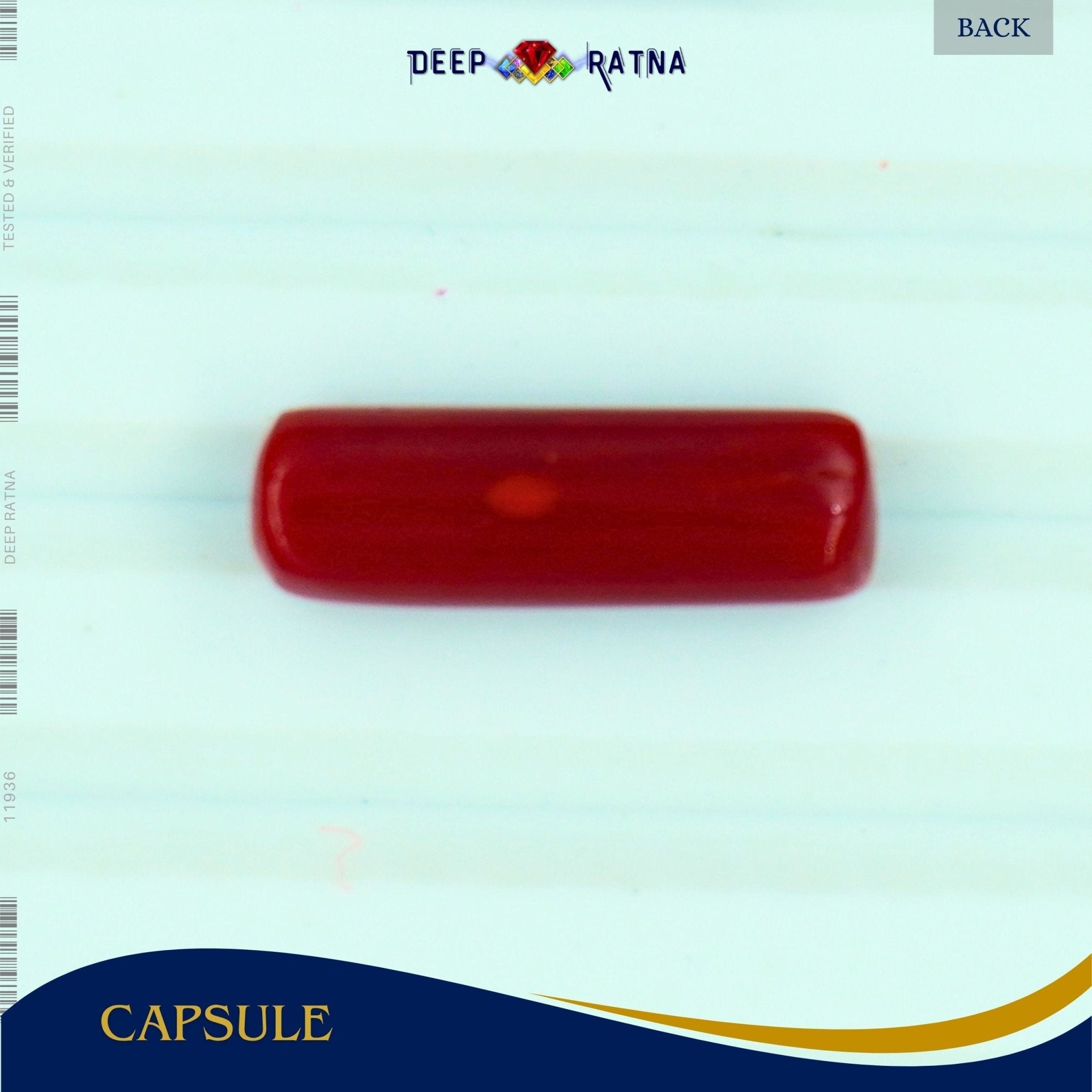 Red Coral 5.96 Carat (Italian) - Deep Ratna