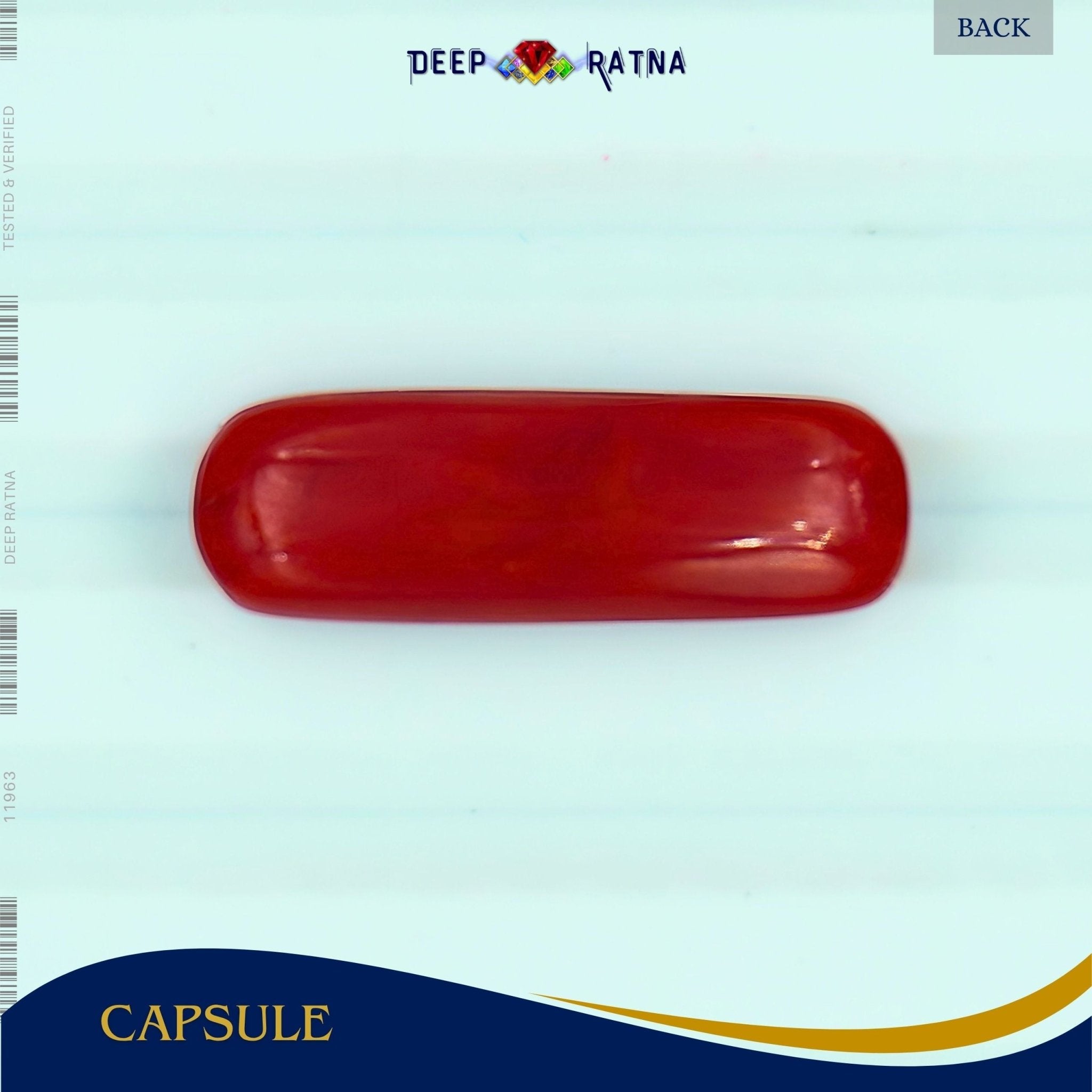 Red Coral 6.67 Carat (Italian) - Deep Ratna