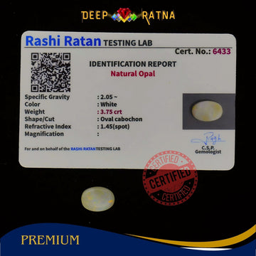 Single Fire Opal 3.75 Carat (Doublet) - Deep Ratna