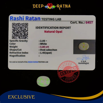 Single Fire Opal 3.80 Carat (Doublet) - Deep Ratna