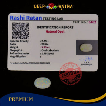 Single Fire Opal 3.85 Carat (Doublet) - Deep Ratna