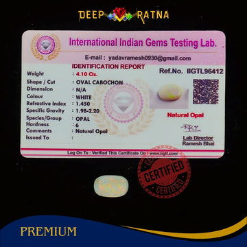 Single Fire Opal 4.10 Carat (Doublet) - Deep Ratna