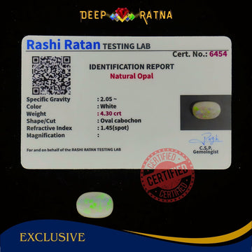 Single Fire Opal 4.30 Carat (Doublet) - Deep Ratna