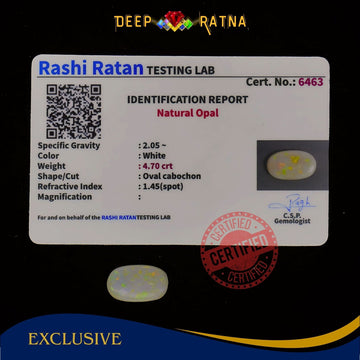 Single Fire Opal 4.70 Carat (Doublet) - Deep Ratna