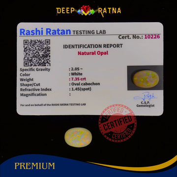 Single Fire Opal 7.35 Carat (Doublet) - Deep Ratna