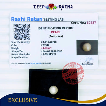 South Sea Pearl 3.93 Carat Cultured - Deep Ratna