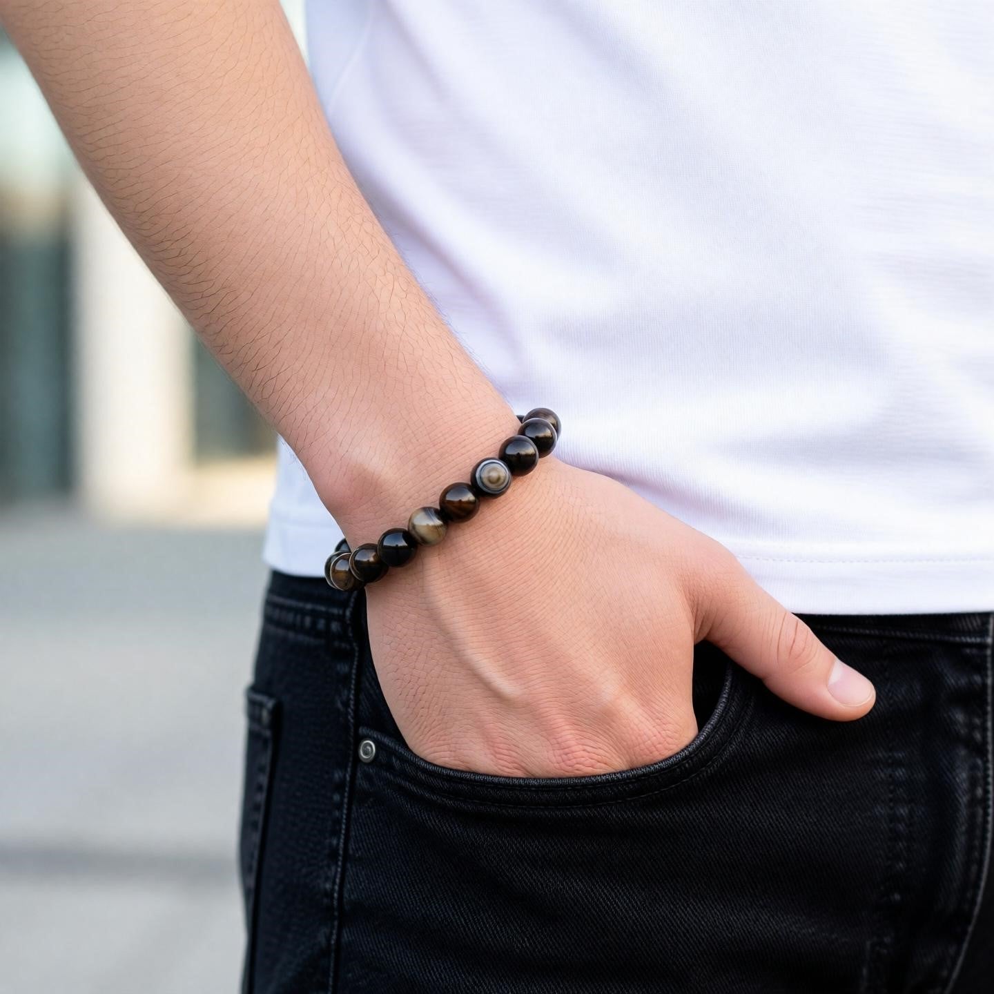 Sulemani Hakik Bracelet (Premium) - Deep Ratna