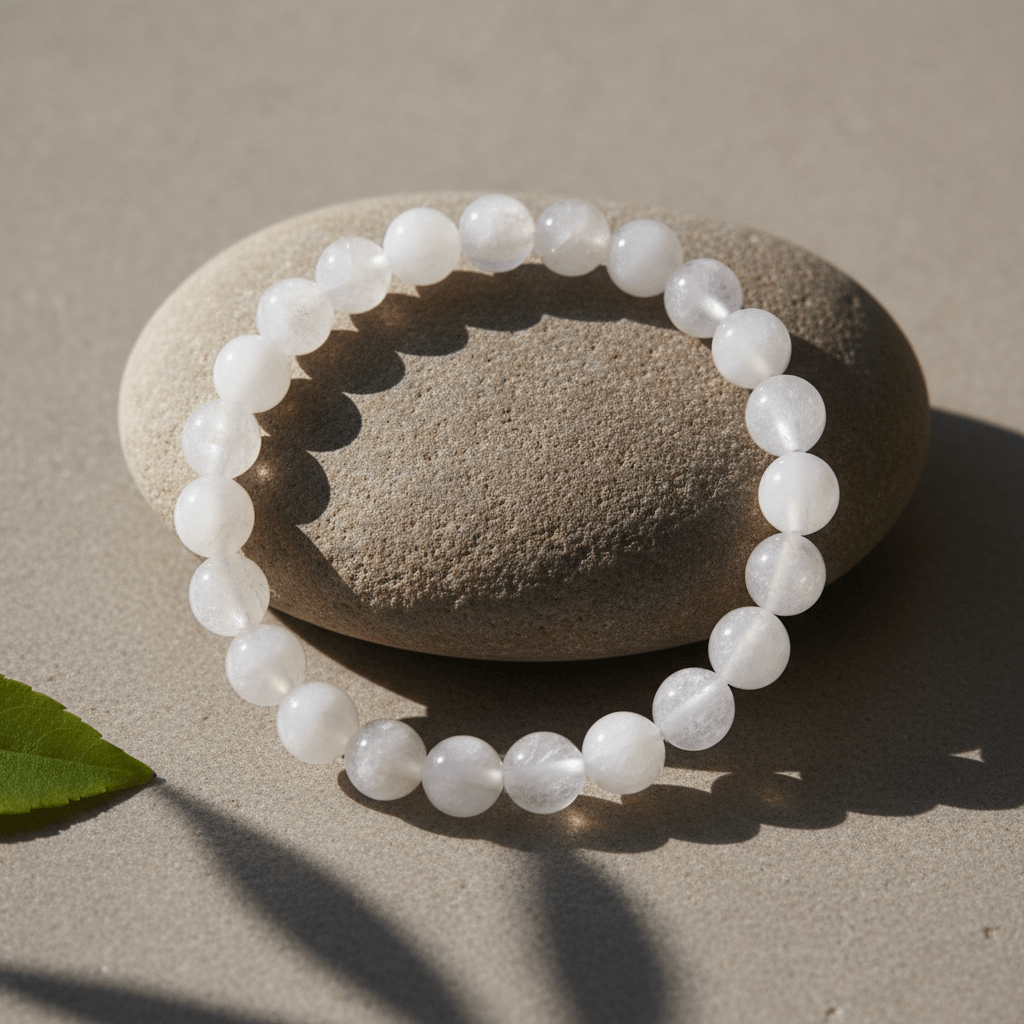 White Quartz Bracelet - Deep Ratna