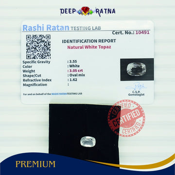 White Topaz 3.05 Carat - Deep Ratna