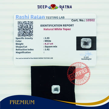 White Topaz 4.17 Carat - Deep Ratna