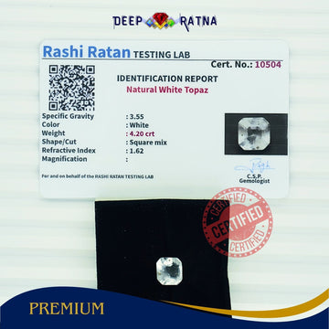 White Topaz 4.20 Carat - Deep Ratna