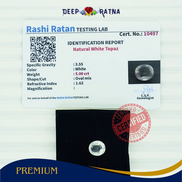 White Topaz 5 Carat - Deep Ratna