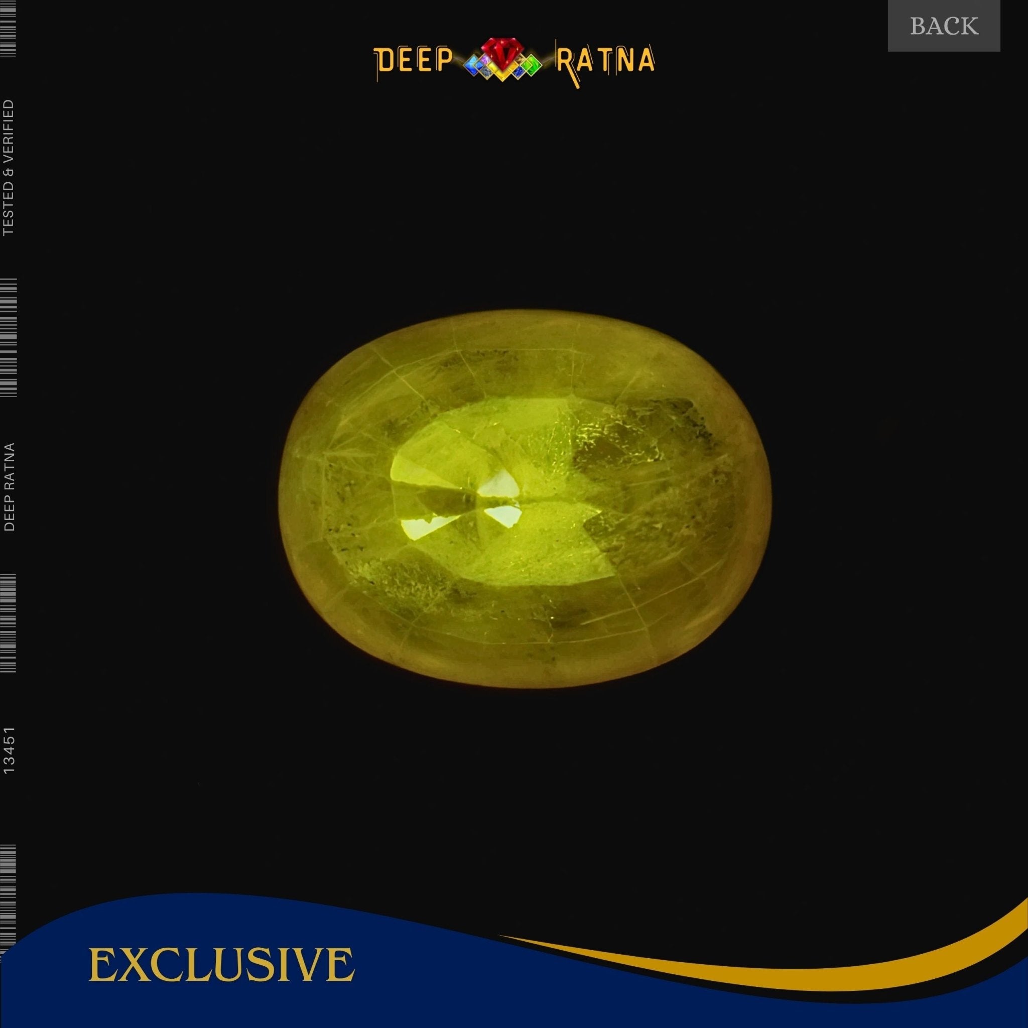 Yellow Sapphire 10.70 Carat (Thailand) - Deep Ratna