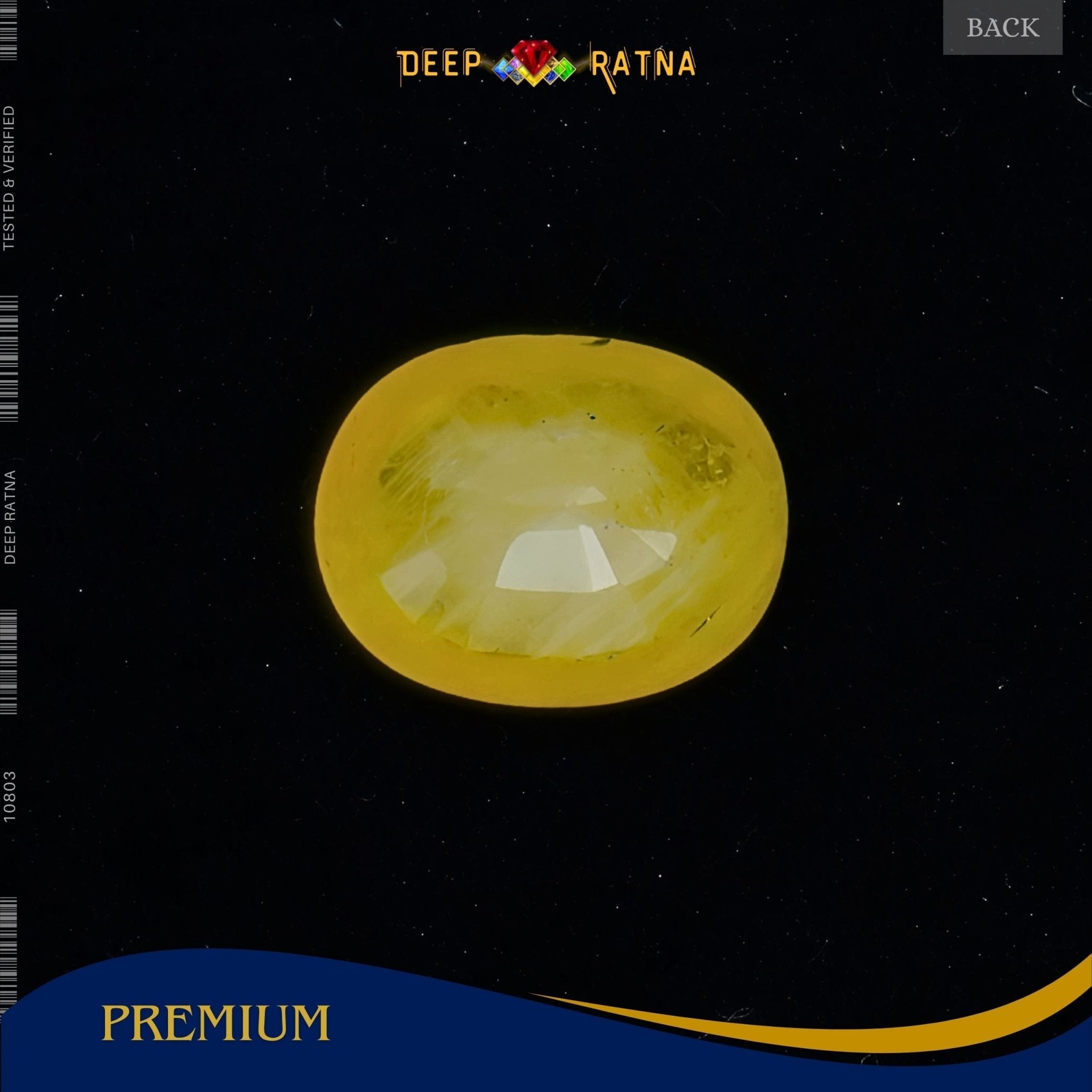 Yellow Sapphire 2.83 Carat (Thailand) - Deep Ratna