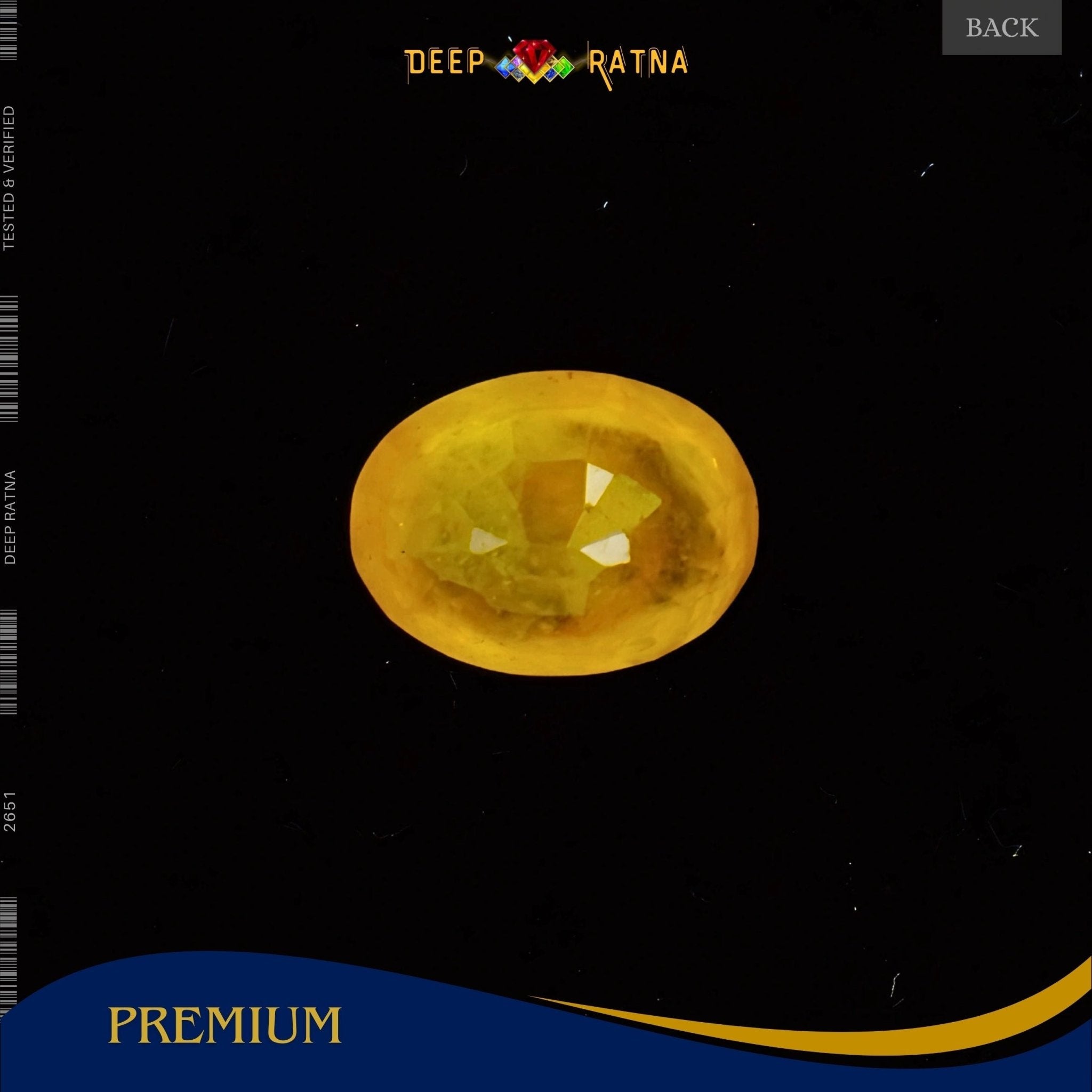 Yellow Sapphire 2.86 Carat (Thailand) - Deep Ratna