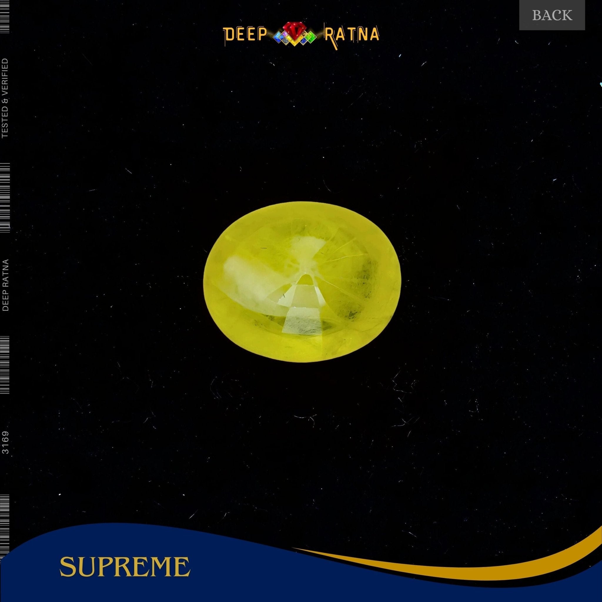 Yellow Sapphire 2.95 Carat (Thailand) - Deep Ratna