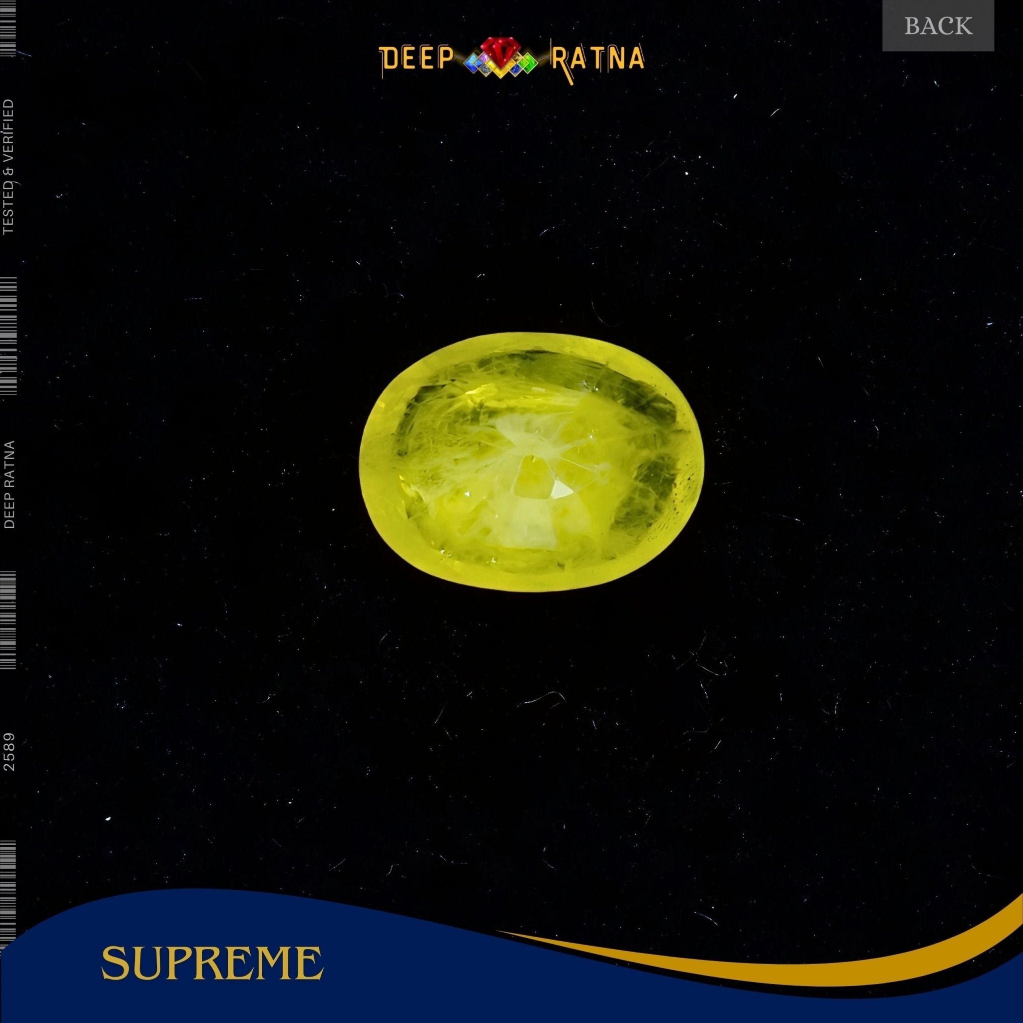 Yellow Sapphire 3 Carat (Thailand) - Deep Ratna