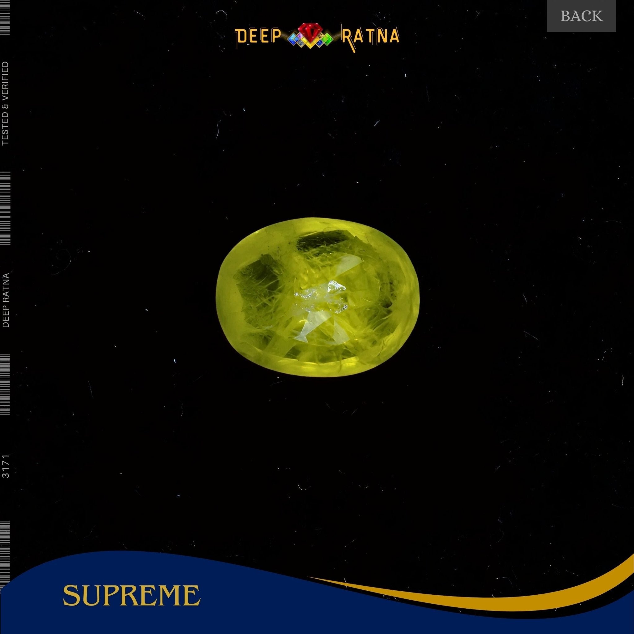 Yellow Sapphire 3 Carat (Thailand) - Deep Ratna
