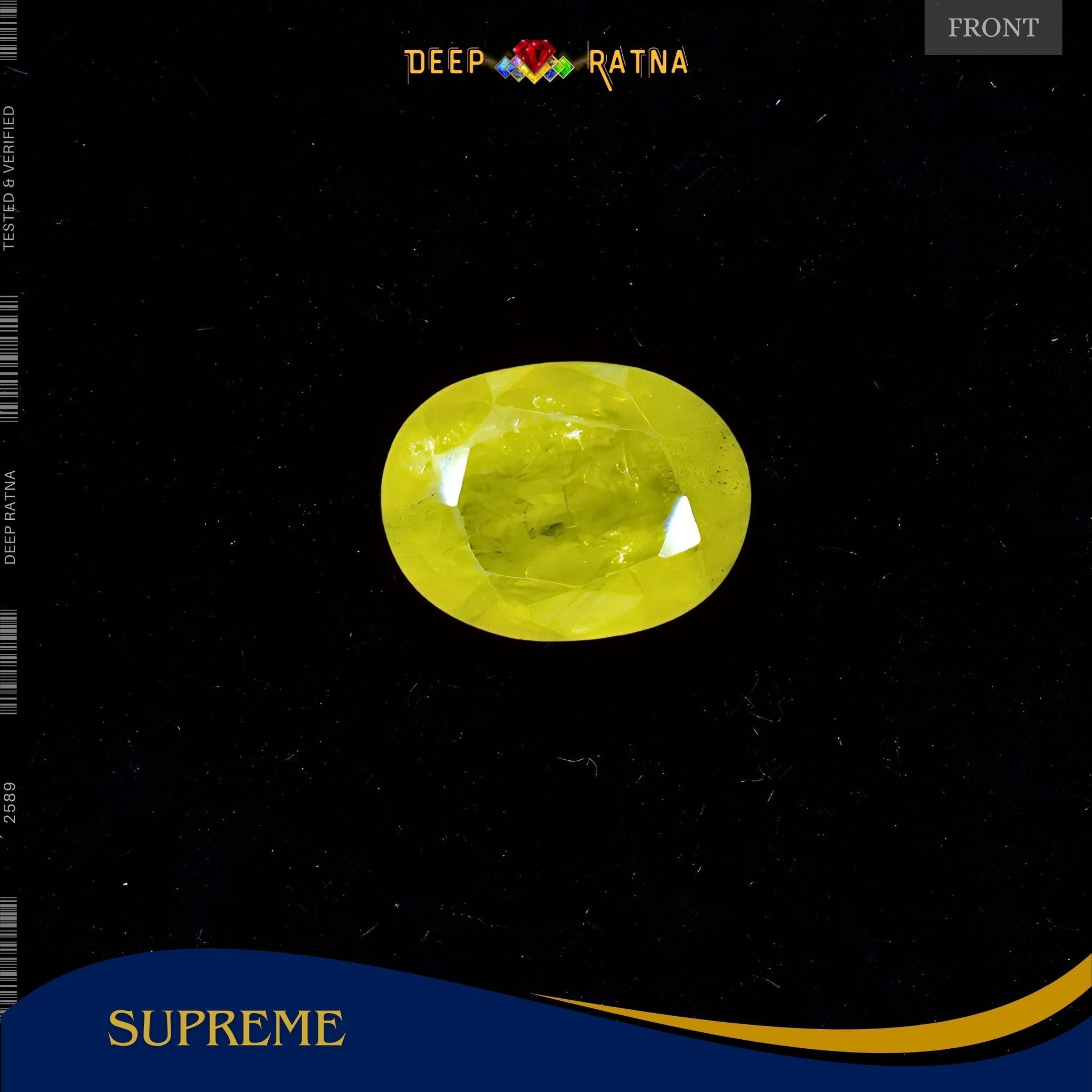 Yellow Sapphire 3 Carat (Thailand) - Deep Ratna