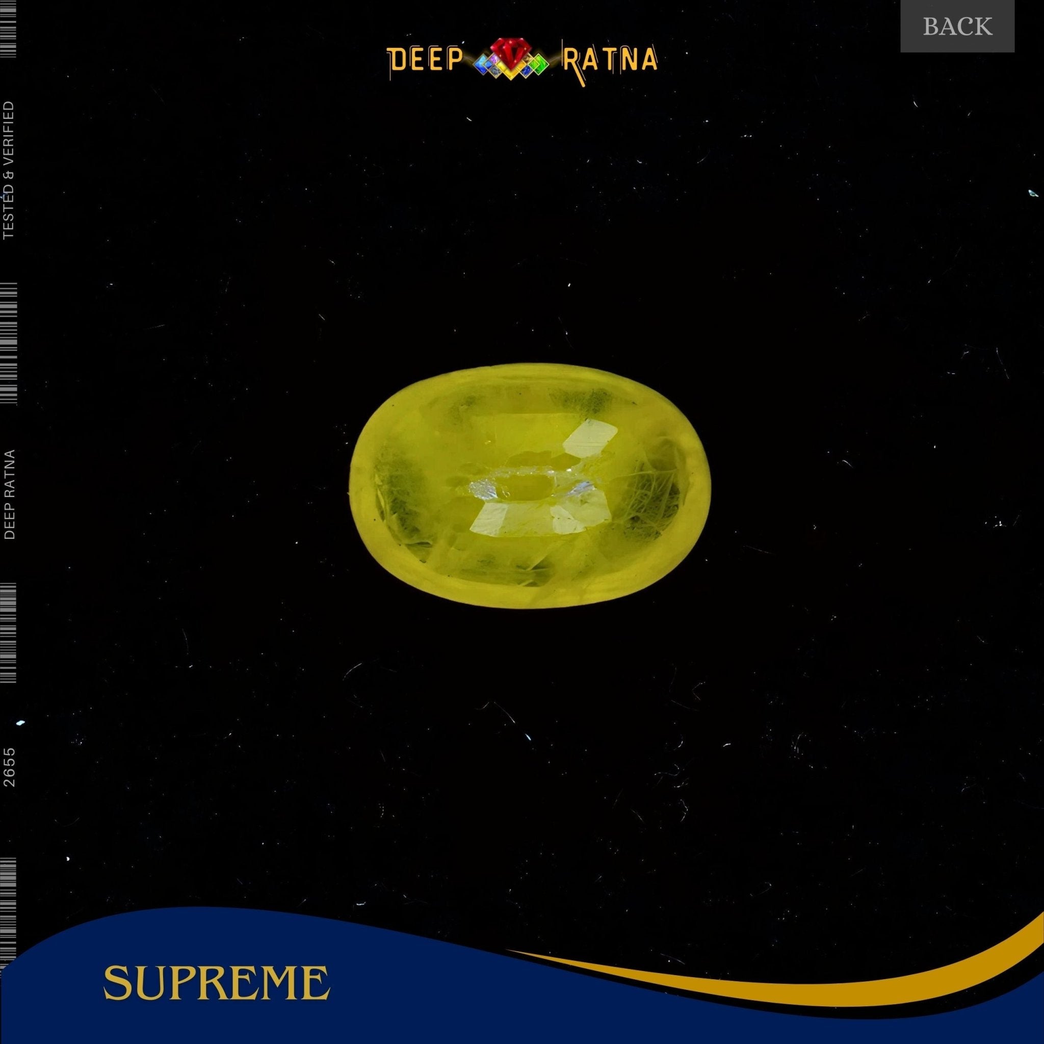 Yellow Sapphire 3.19 Carat (Thailand) - Deep Ratna