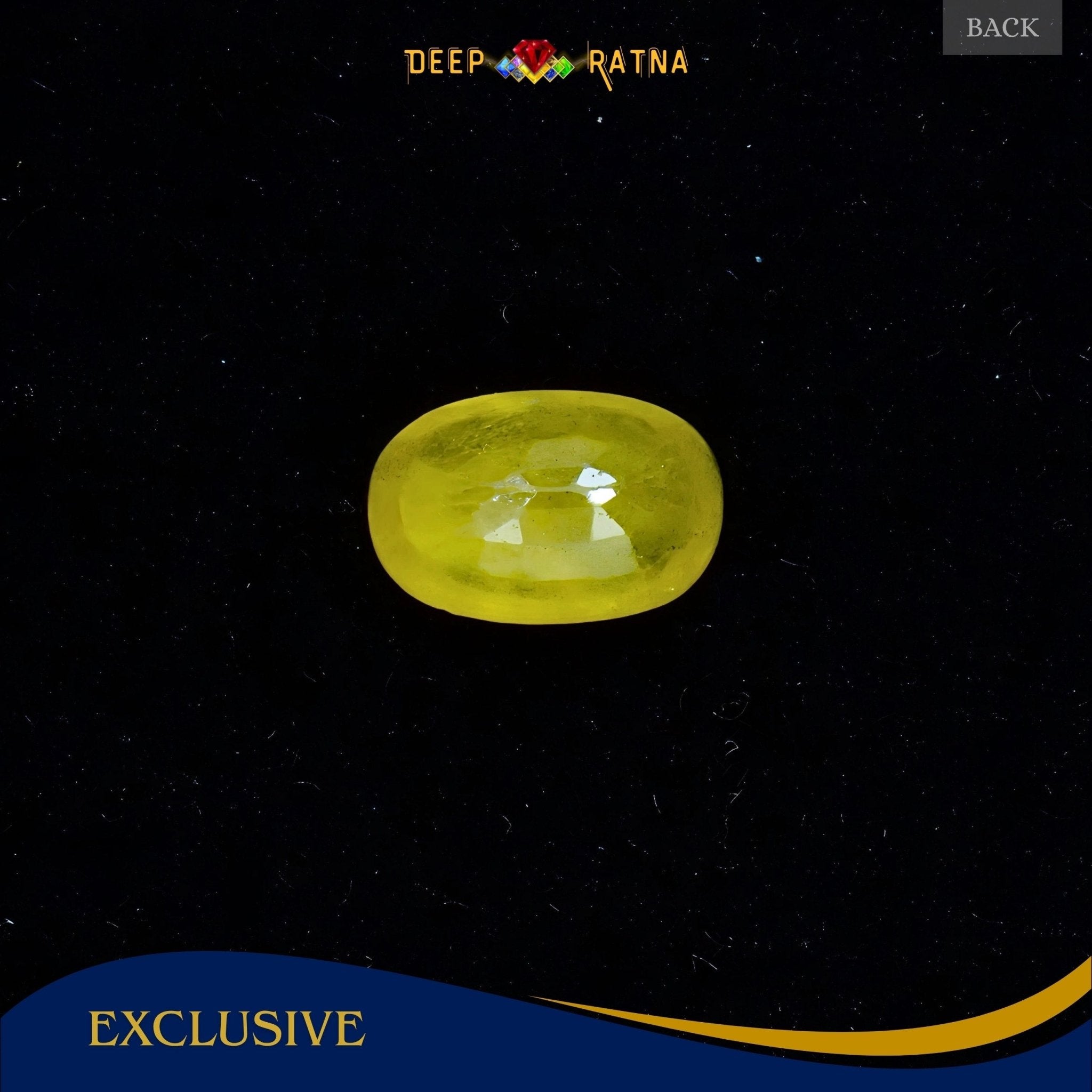 Yellow Sapphire 3.23 Carat (Thailand) - Deep Ratna