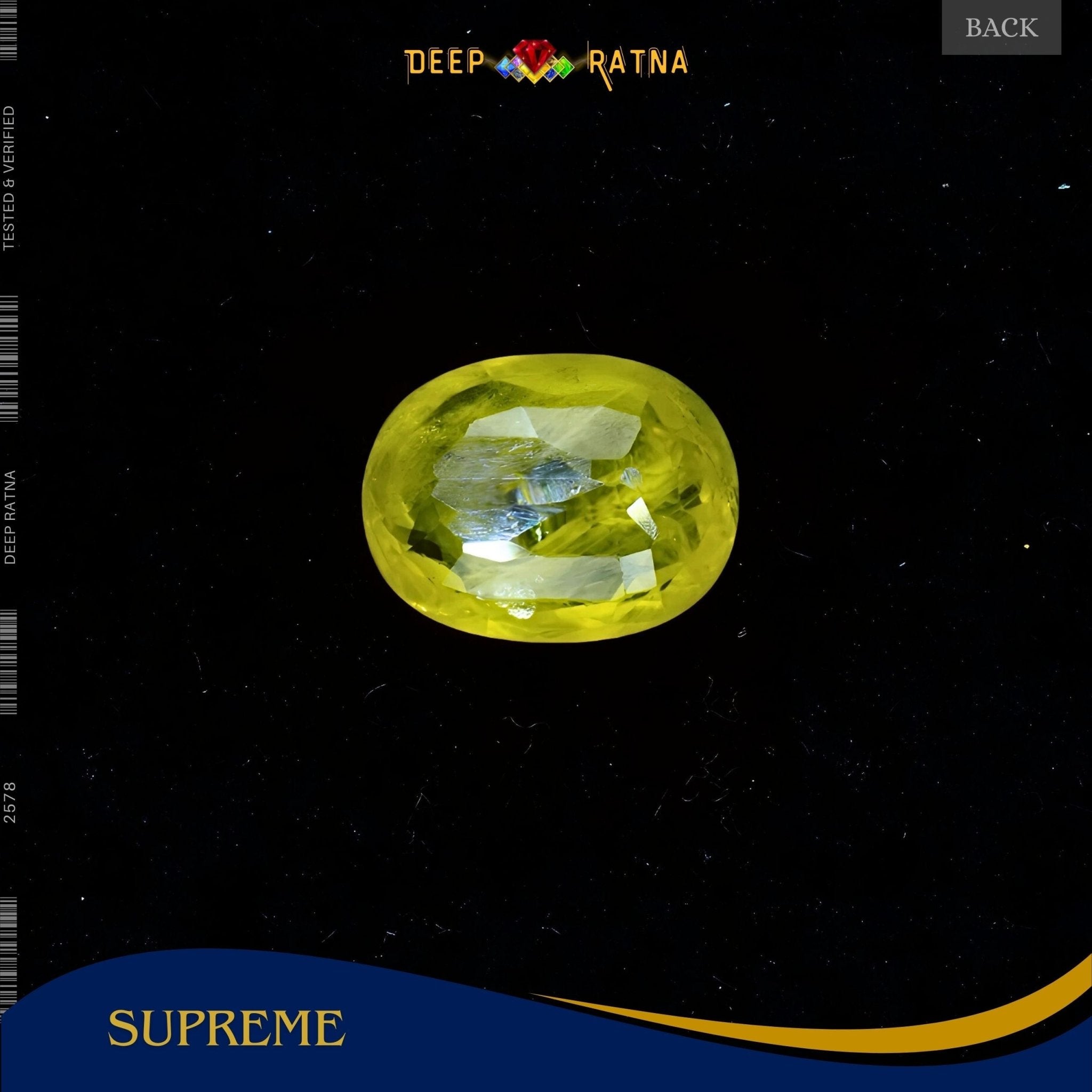 Yellow Sapphire 3.24 Carat (Thailand) - Deep Ratna
