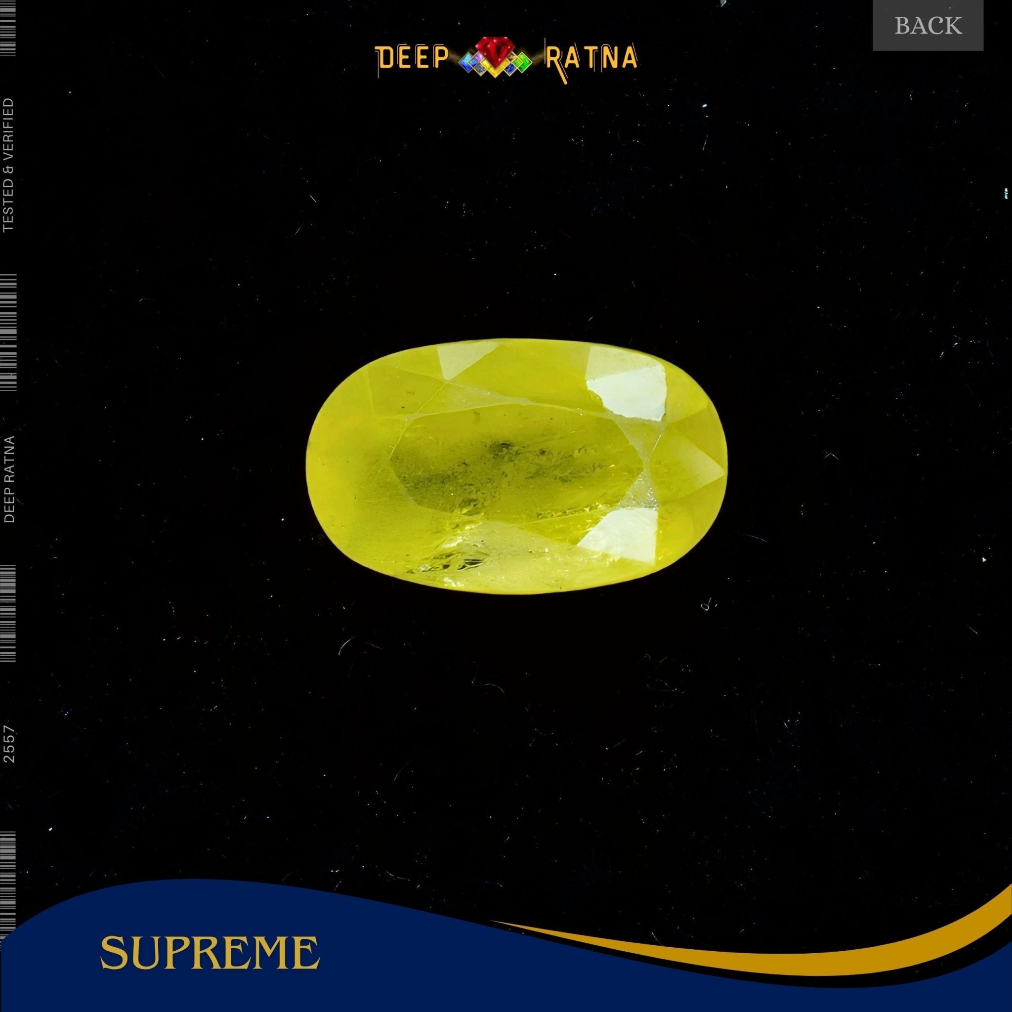 Yellow Sapphire 3.28 Carat (Thailand) - Deep Ratna