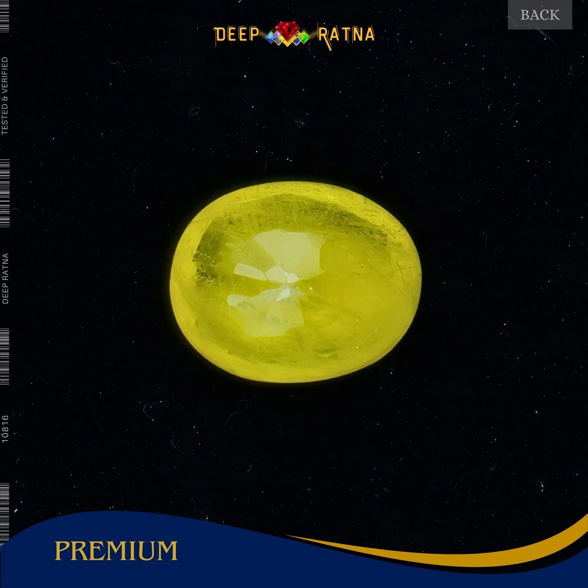 Yellow Sapphire 3.29 Carat (Thailand) - Deep Ratna