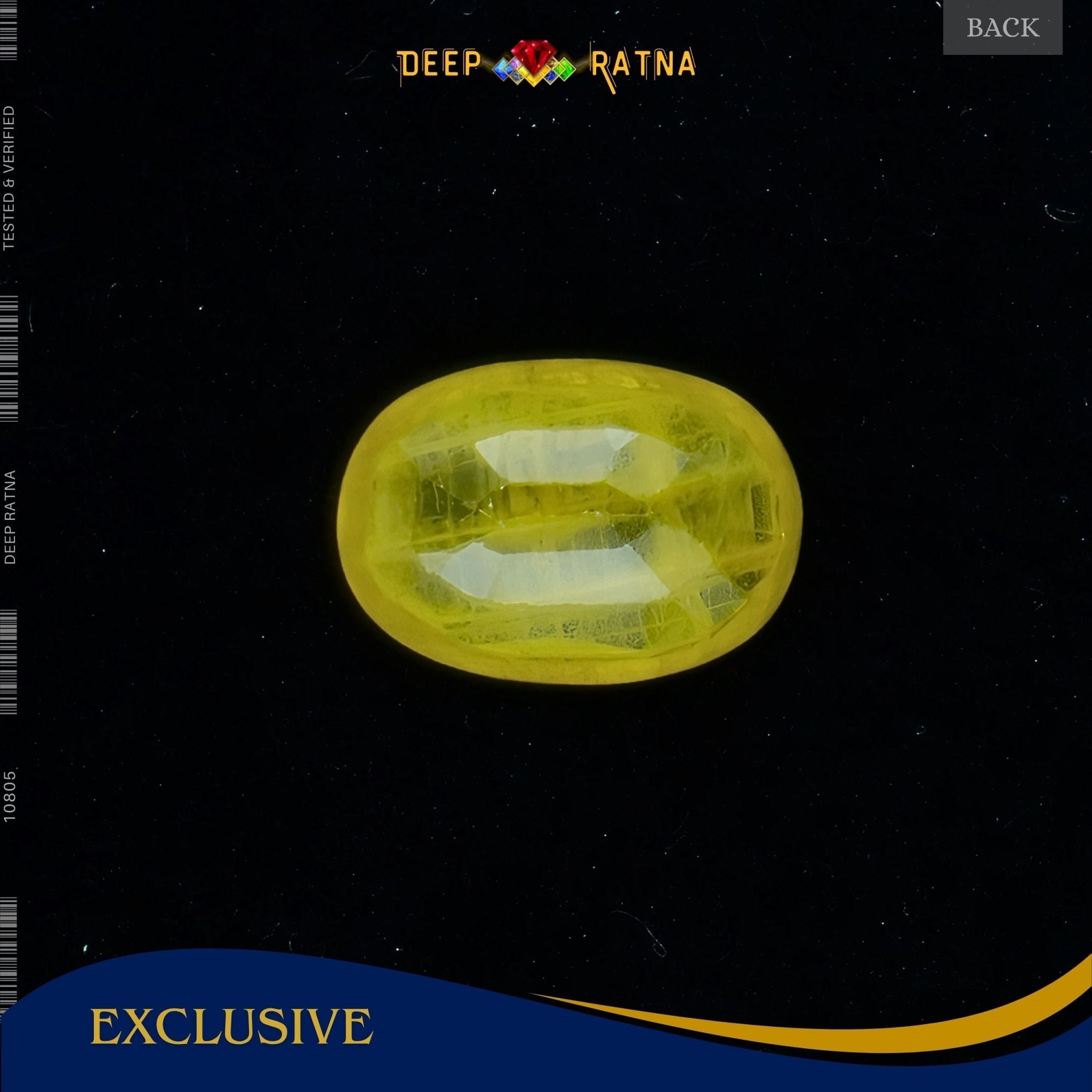 Yellow Sapphire 3.33 Carat (Thailand) - Deep Ratna