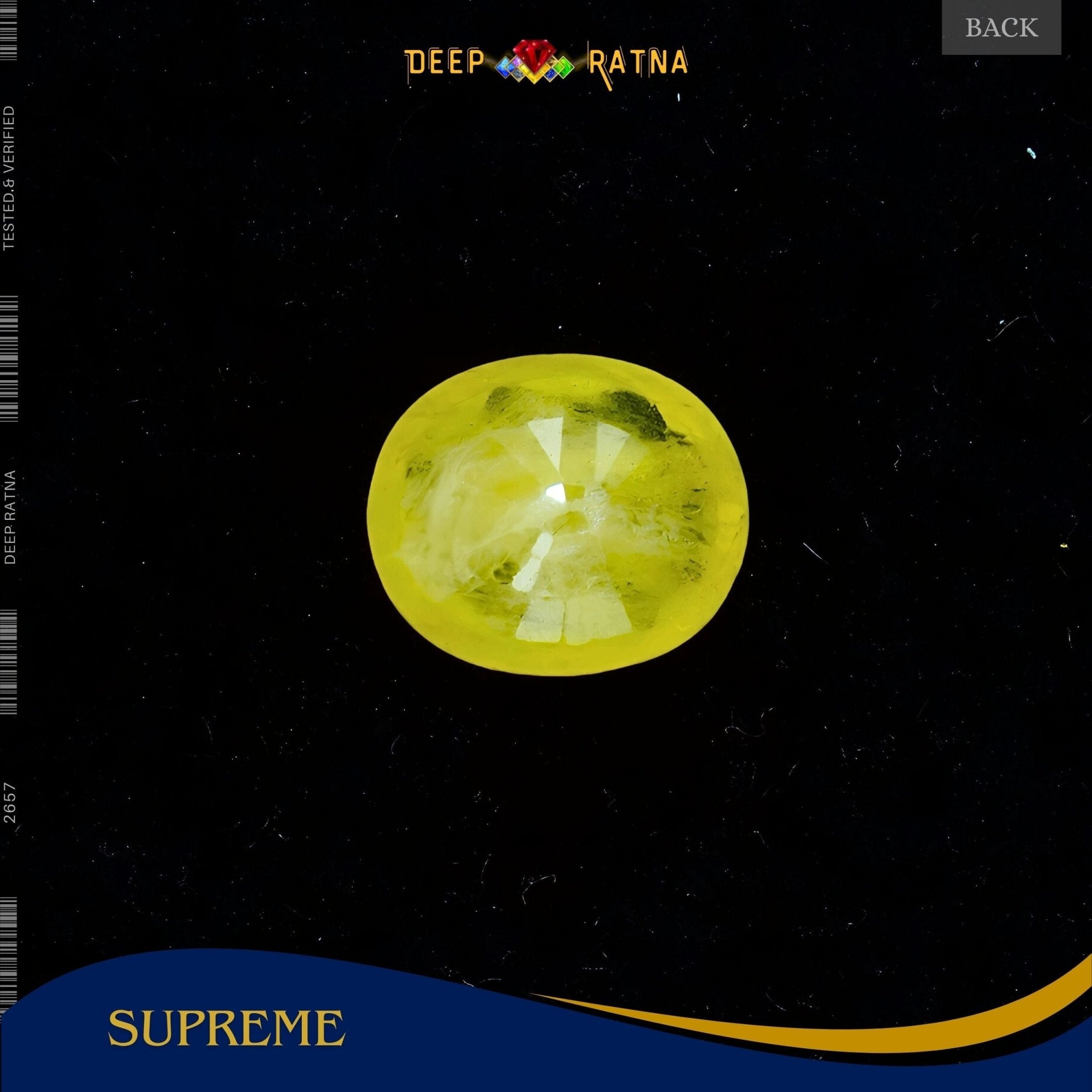 Yellow Sapphire 3.36 Carat (Thailand) - Deep Ratna