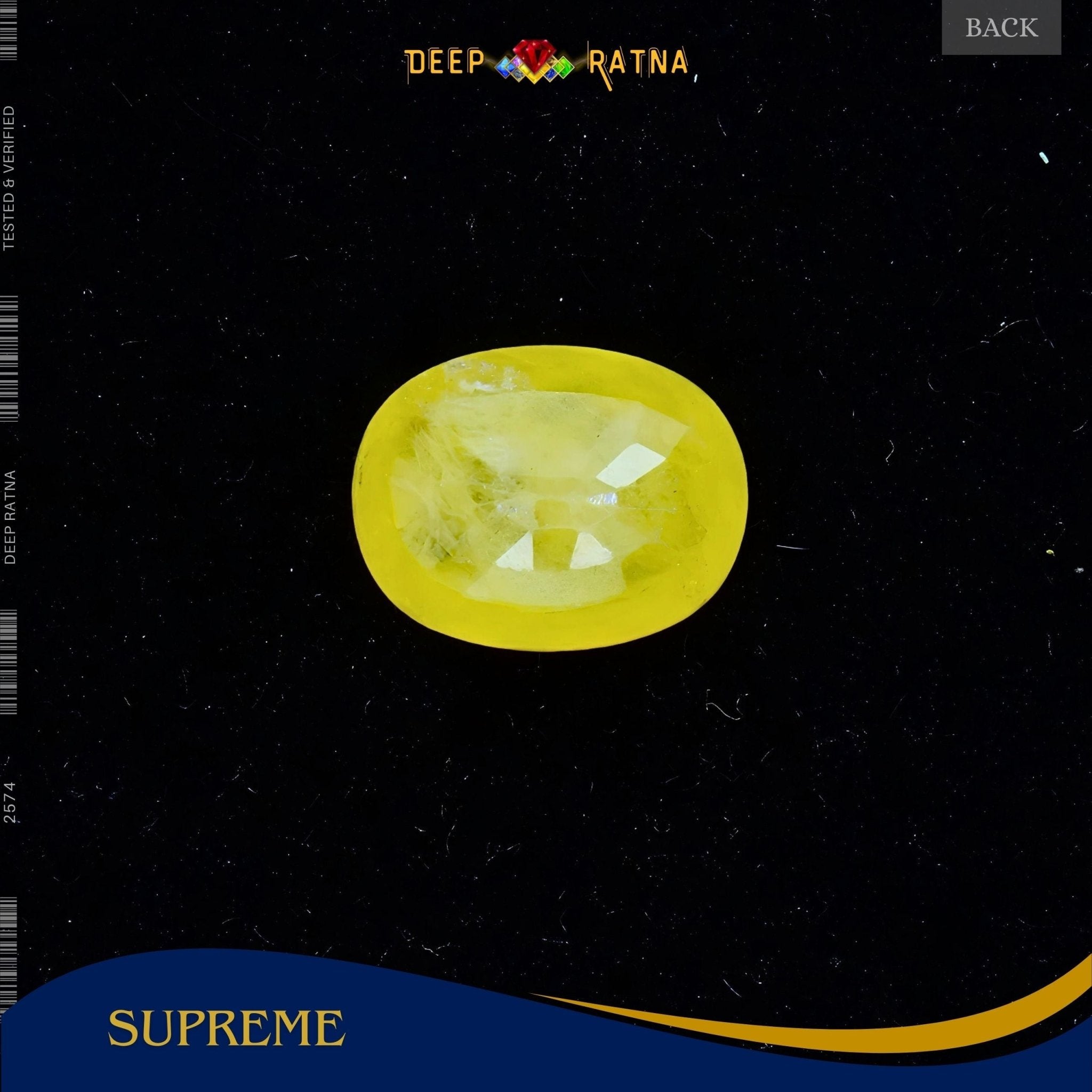 Yellow Sapphire 3.37 Carat (Thailand) - Deep Ratna