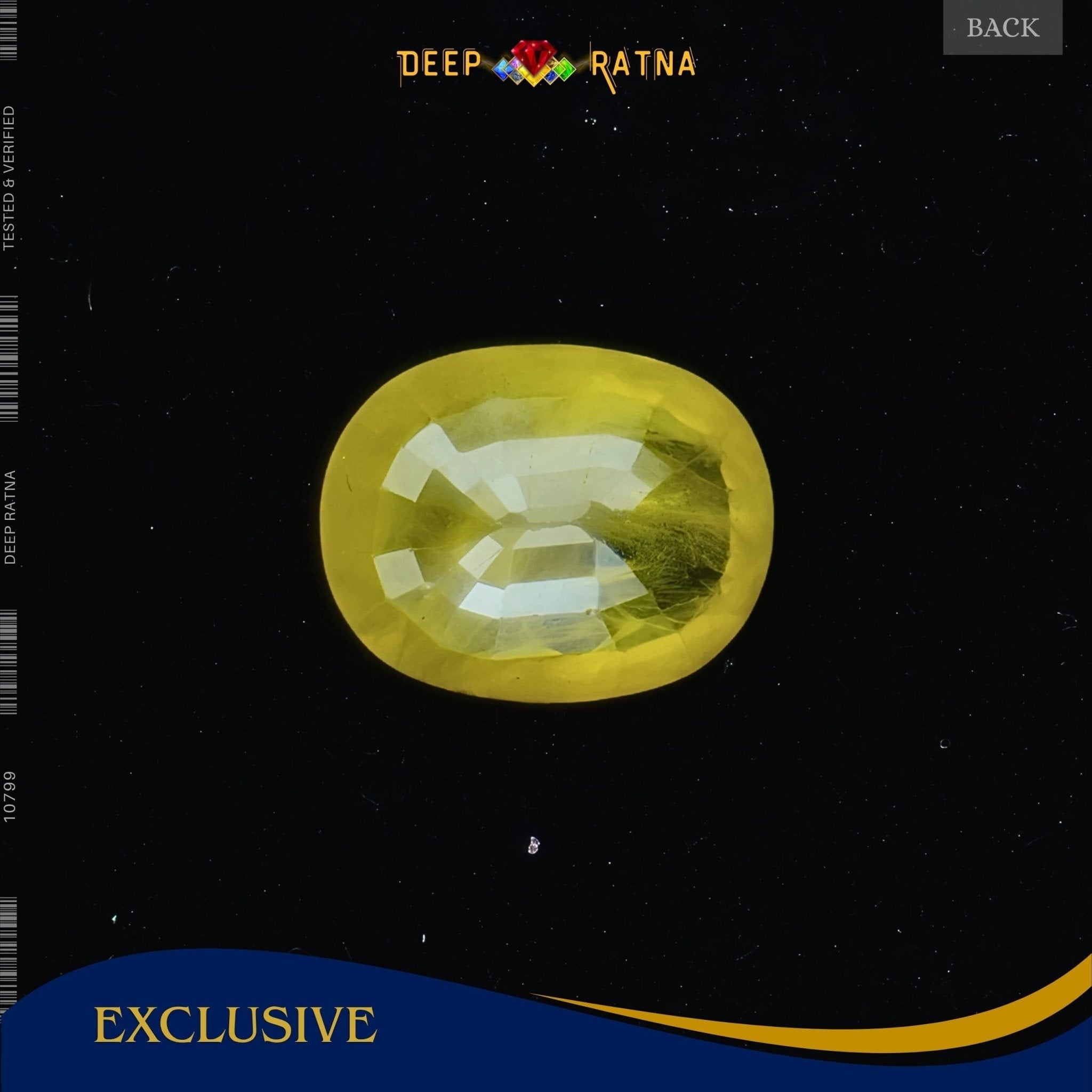 Yellow Sapphire 3.38 Carat (Thailand) - Deep Ratna