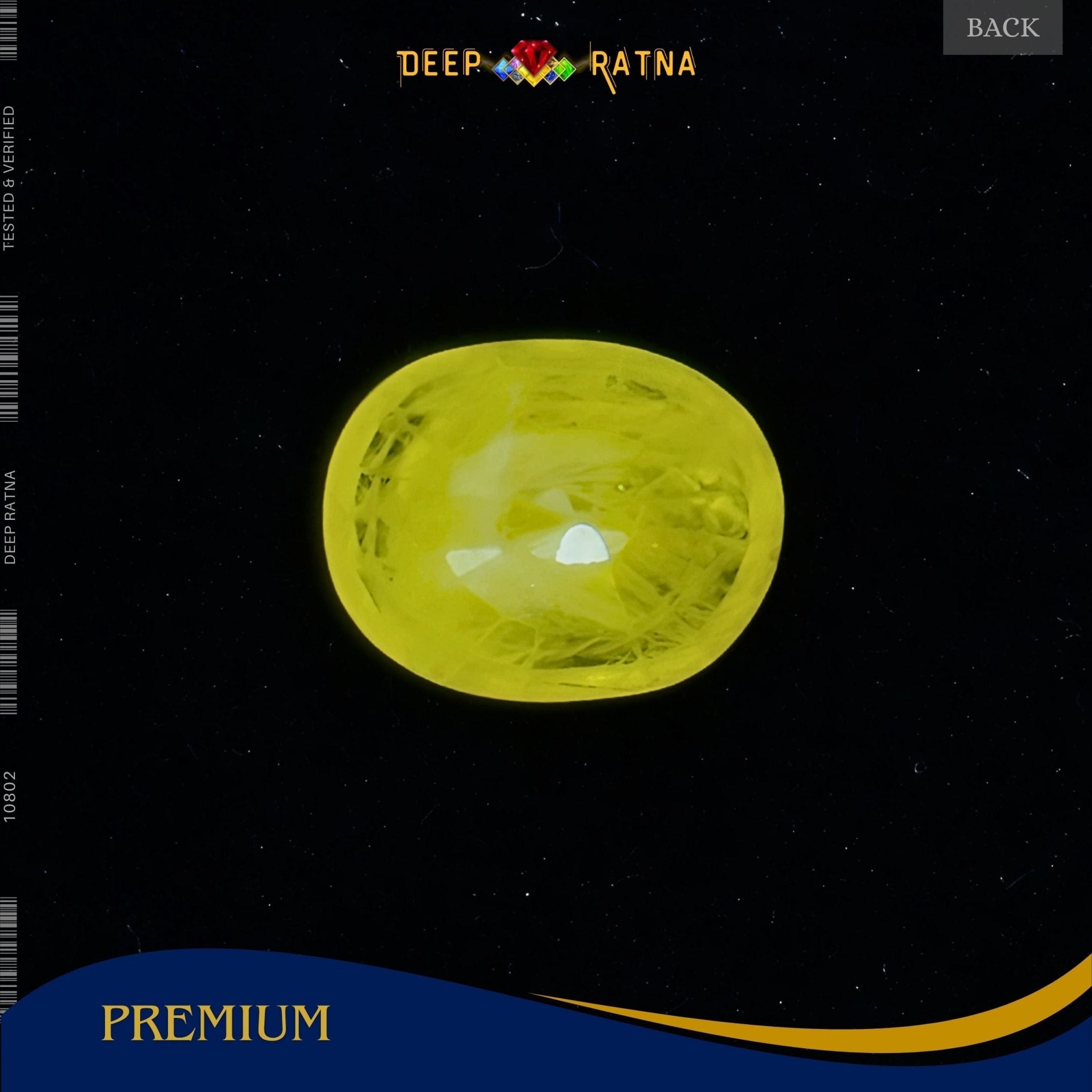 Yellow Sapphire 3.38 Carat (Thailand) - Deep Ratna