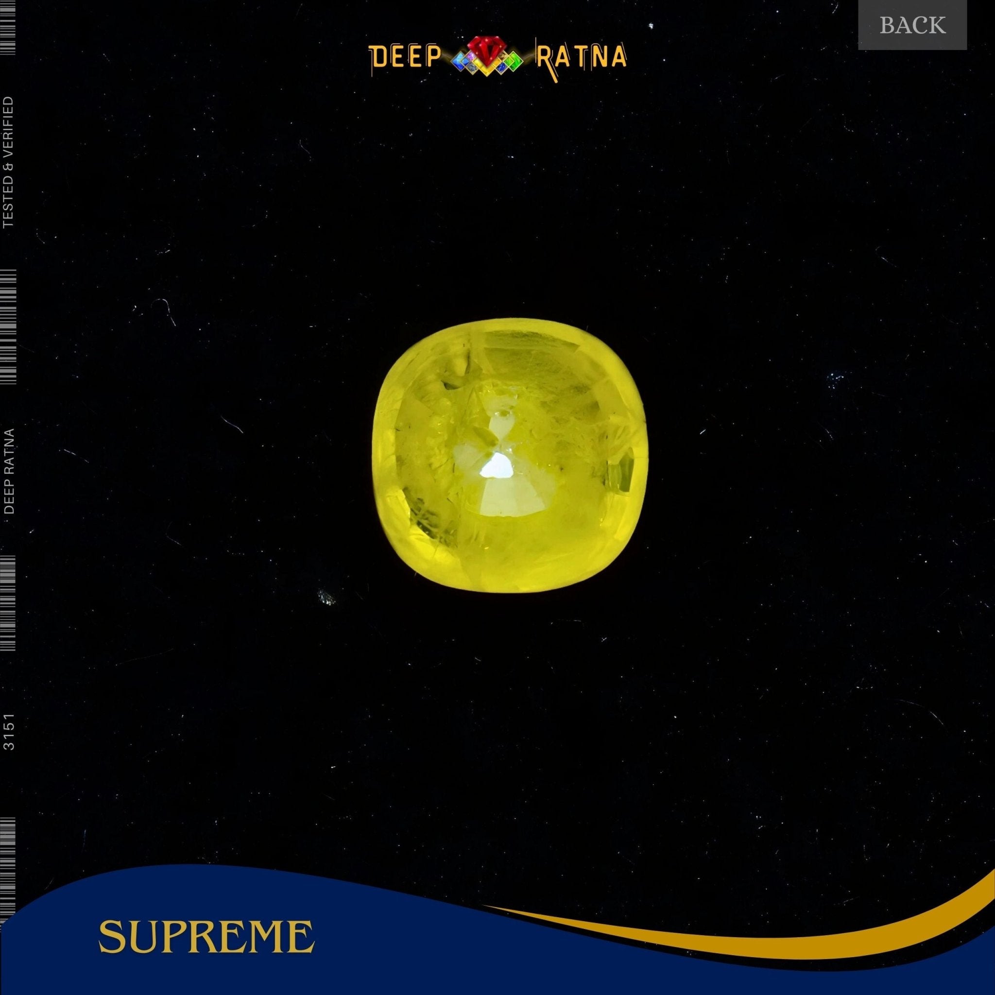 Yellow Sapphire 3.40 Carat (Thailand) - Deep Ratna
