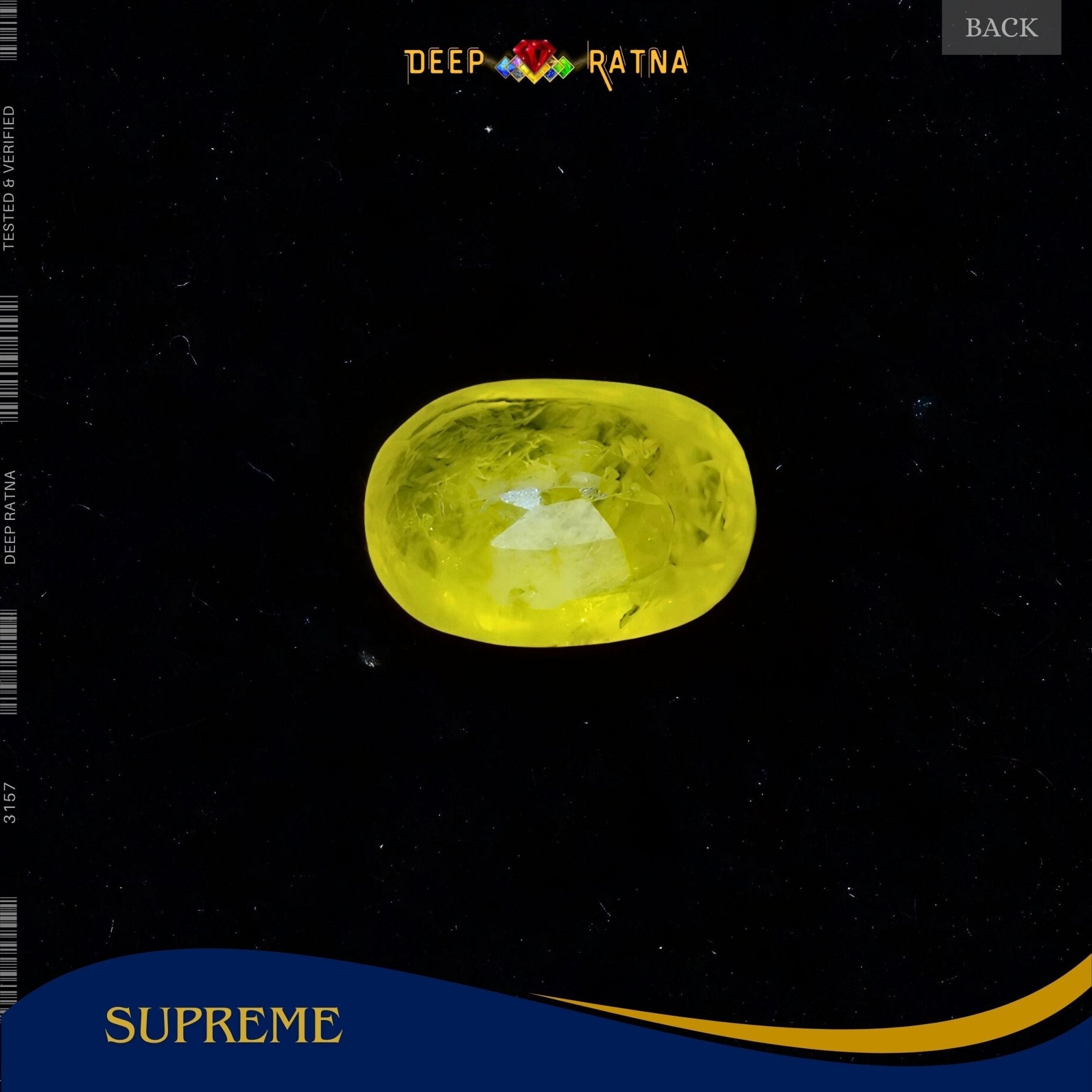 Yellow Sapphire 3.40 Carat (Thailand) - Deep Ratna