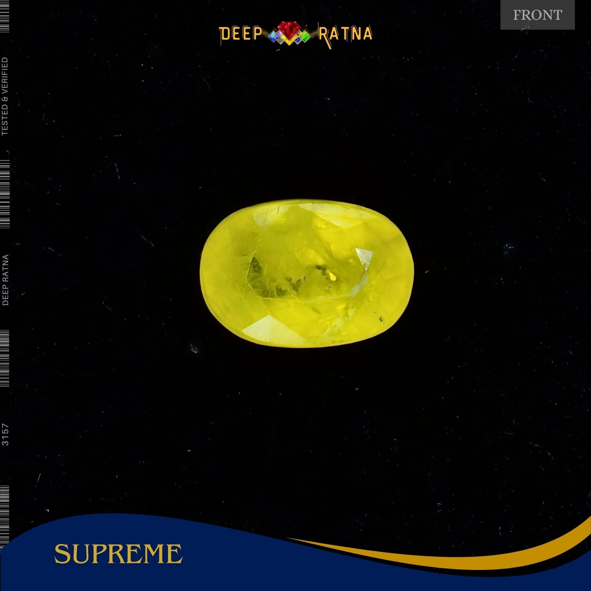 Yellow Sapphire 3.40 Carat (Thailand) - Deep Ratna