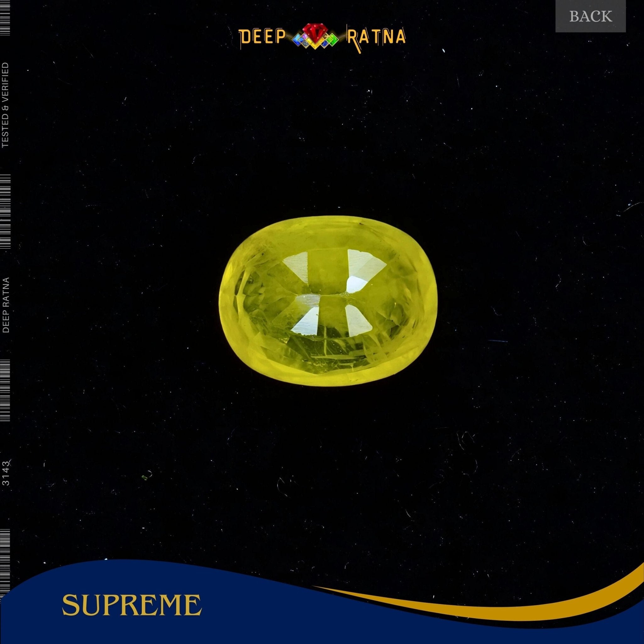 Yellow Sapphire 3.45 Carat (Thailand) - Deep Ratna