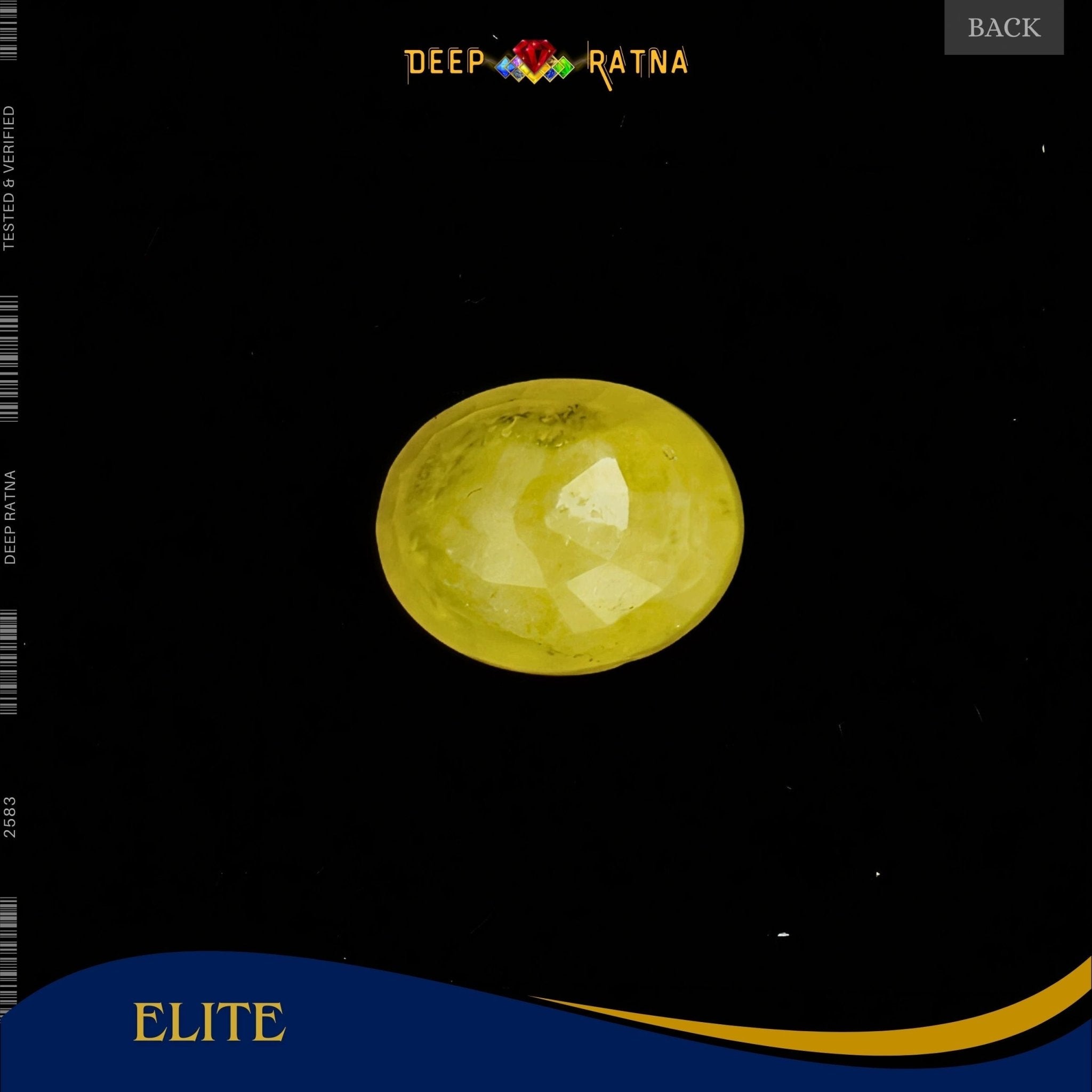Yellow Sapphire 3.48 Carat (Thailand) - Deep Ratna