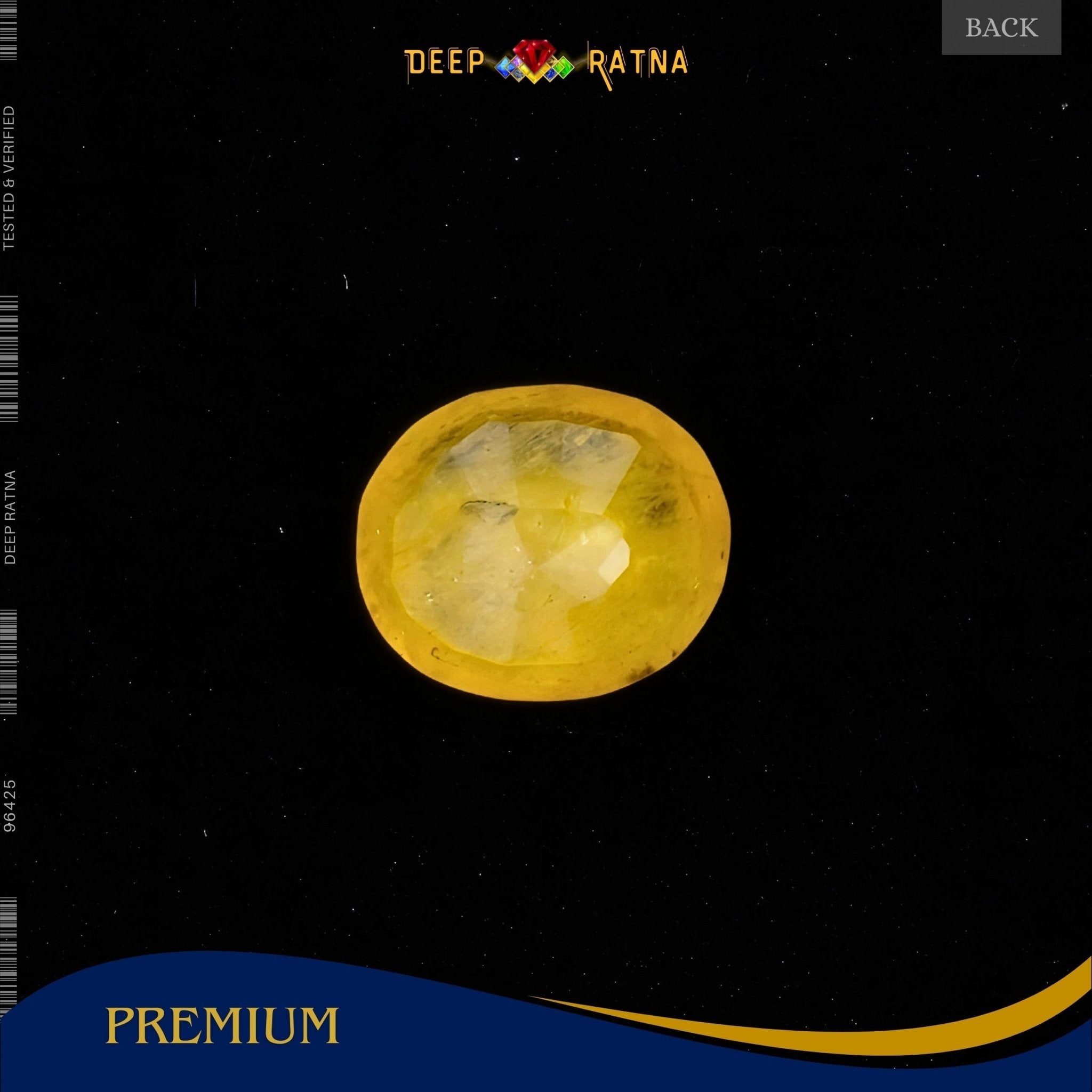 Yellow Sapphire 3.80 Carat (Thailand) - Deep Ratna