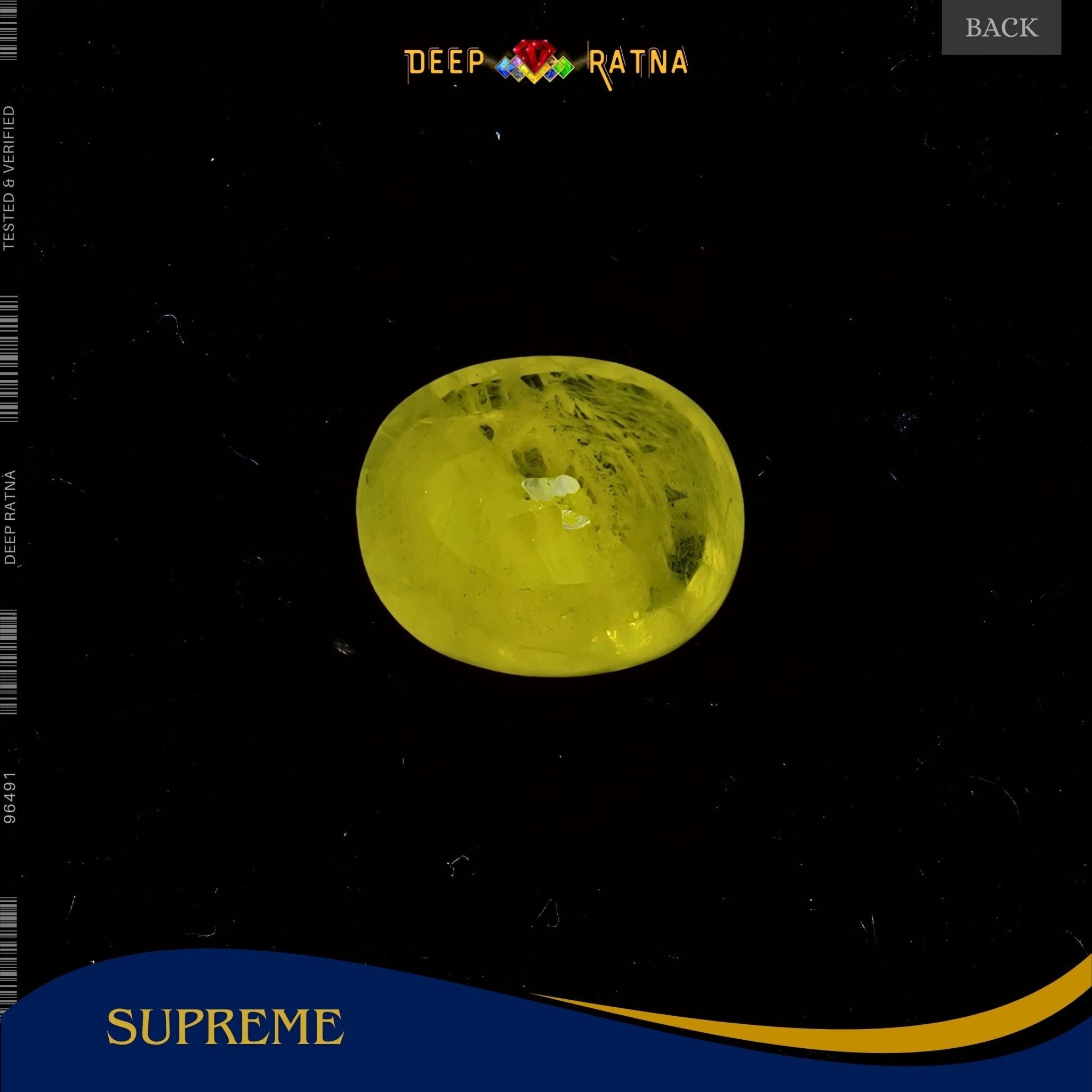 Yellow Sapphire 3.80 Carat (Thailand) - Deep Ratna