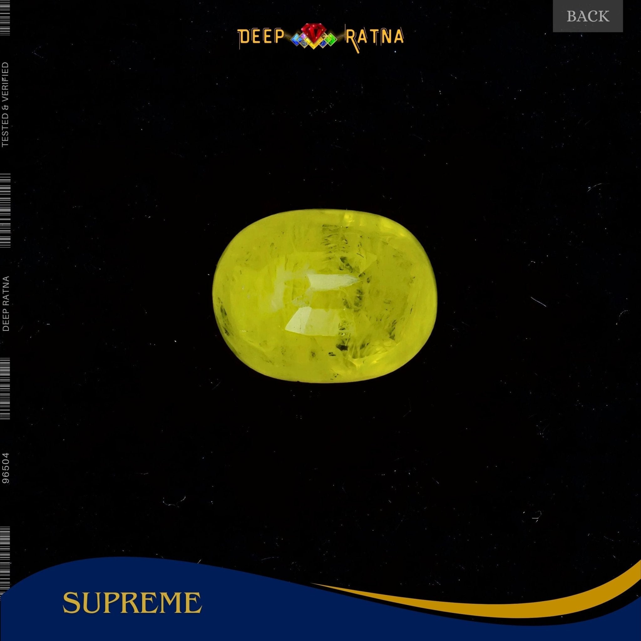 Yellow Sapphire 4 Carat (Thailand) - Deep Ratna