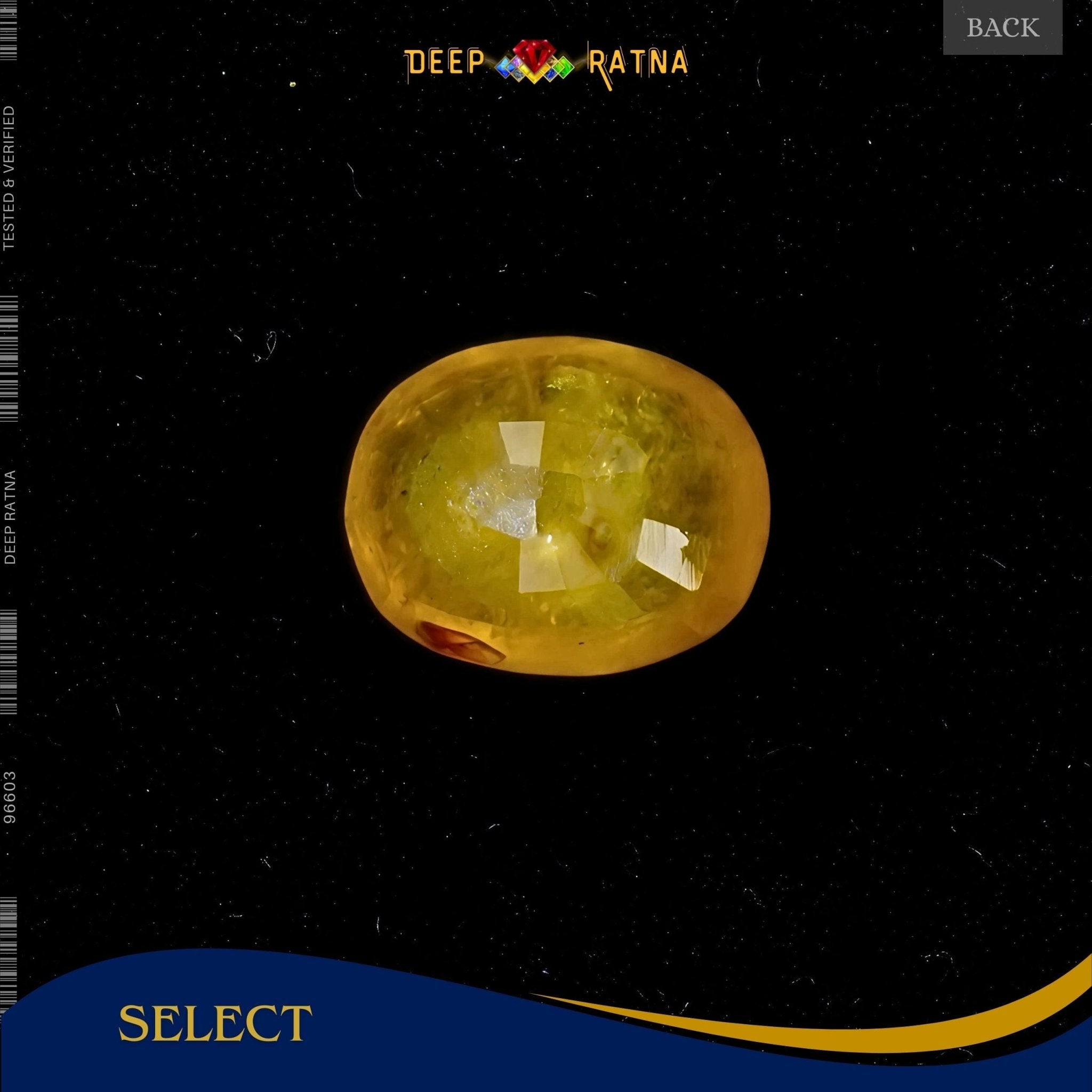 Yellow Sapphire 4.10 Carat (Thailand) - Deep Ratna